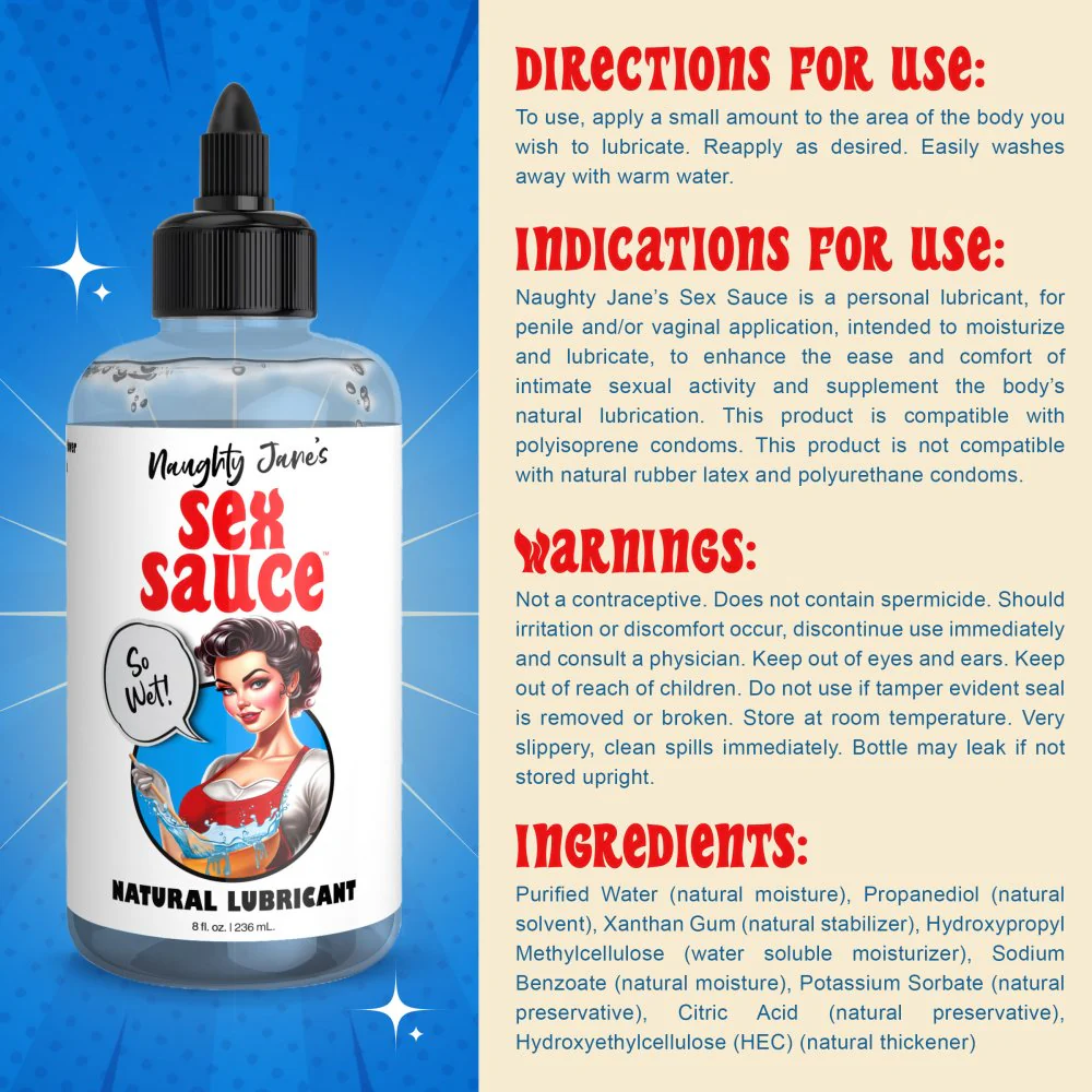 Naughty Jane's Sex Sauce Natural Lubricant - Image 6
