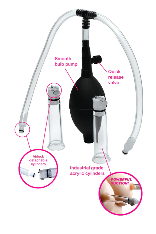 Nipple Pumping System with Dual Detachable Acrylic Cylinders - Image 5
