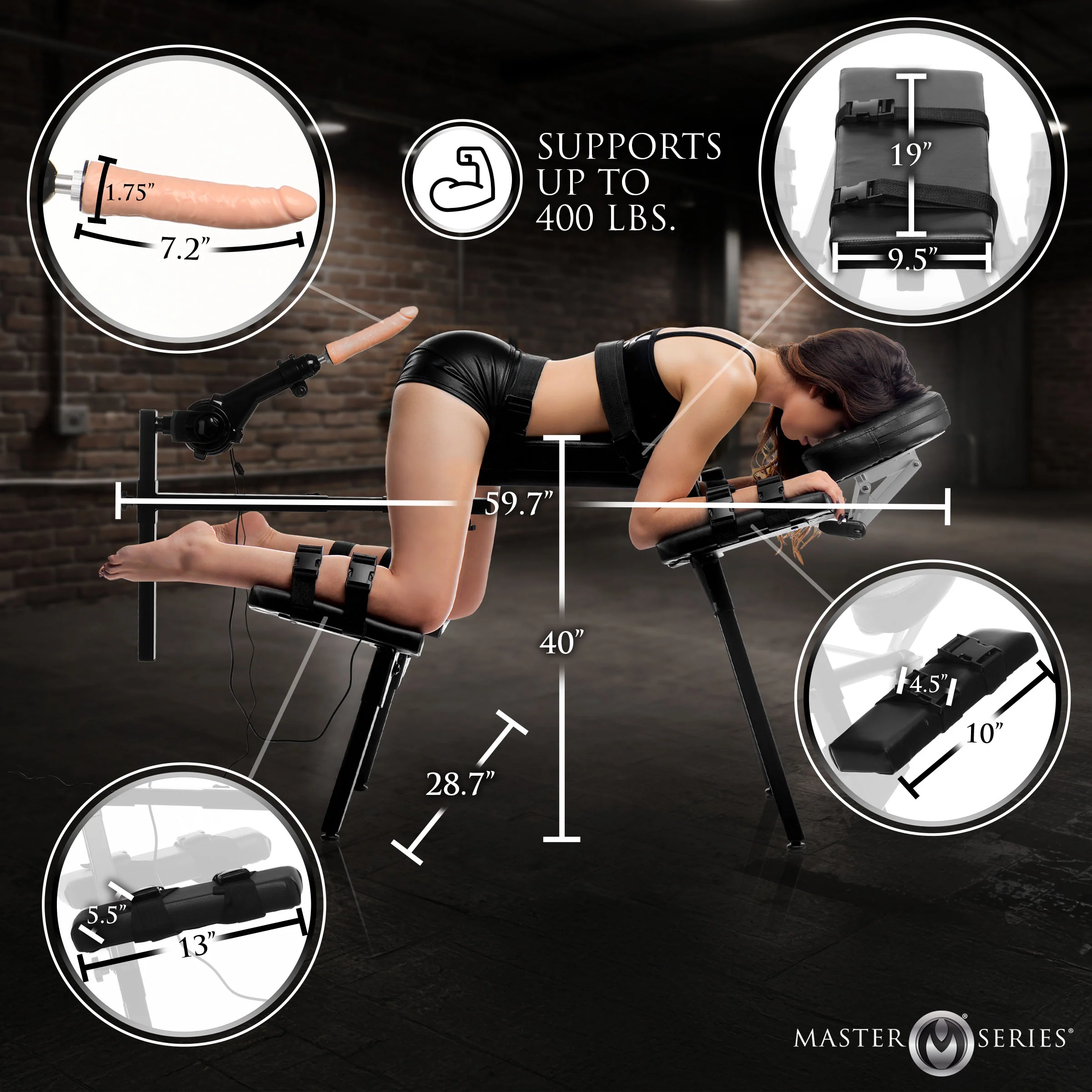 Obedience Chair with Sex Machine - Image 5