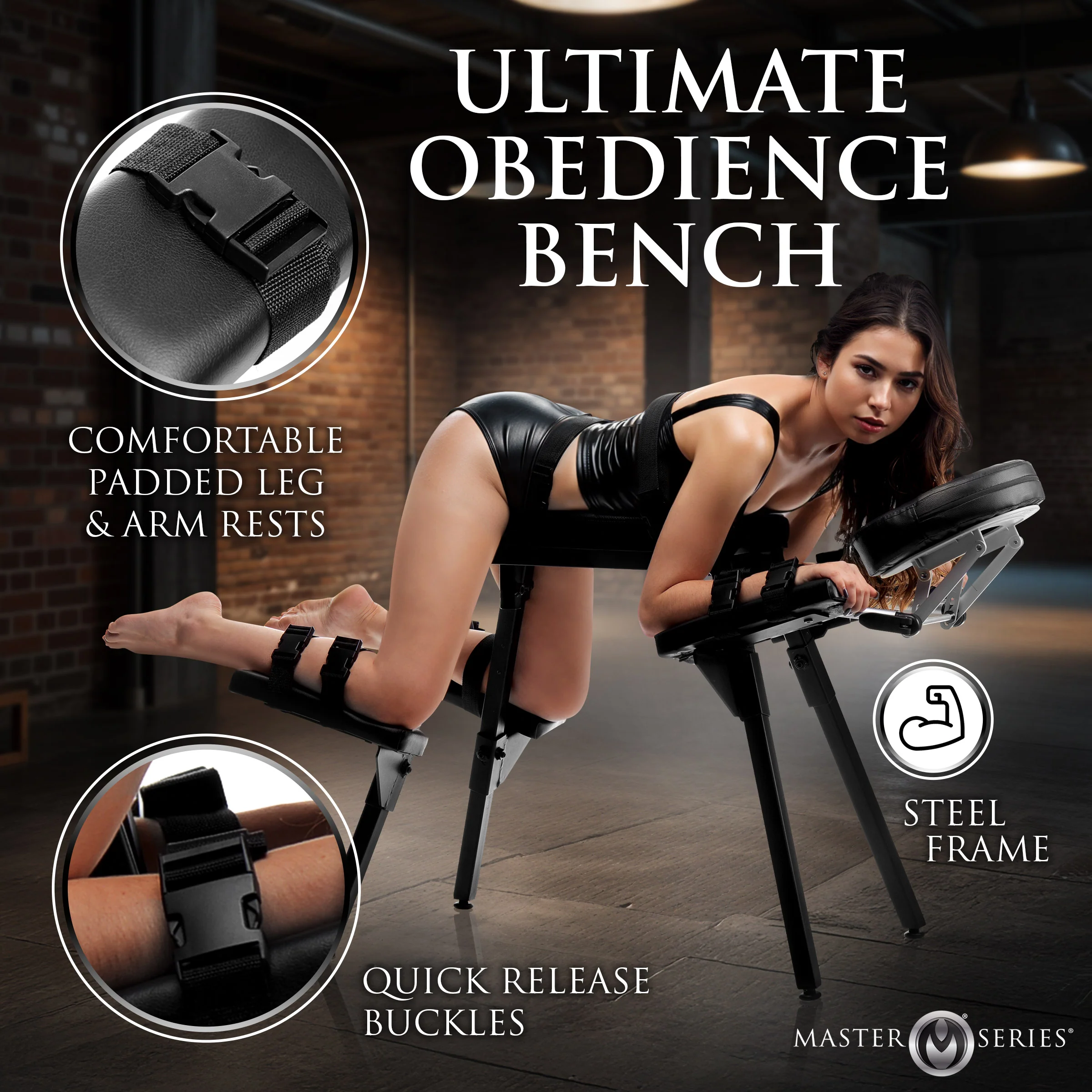 Obedience Extreme Sex Bench with Restraint Straps - Image 2
