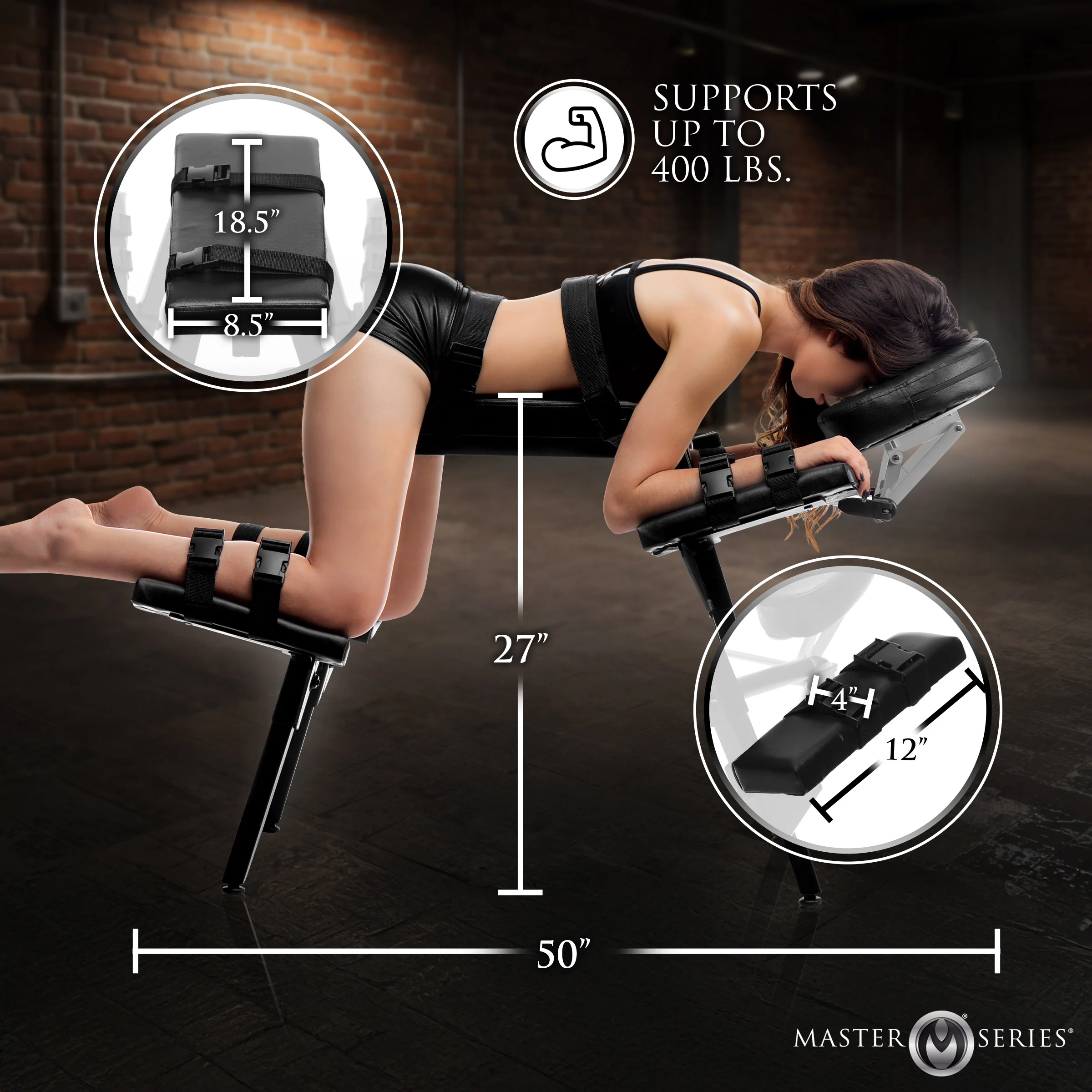 Obedience Extreme Sex Bench with Restraint Straps - Image 5