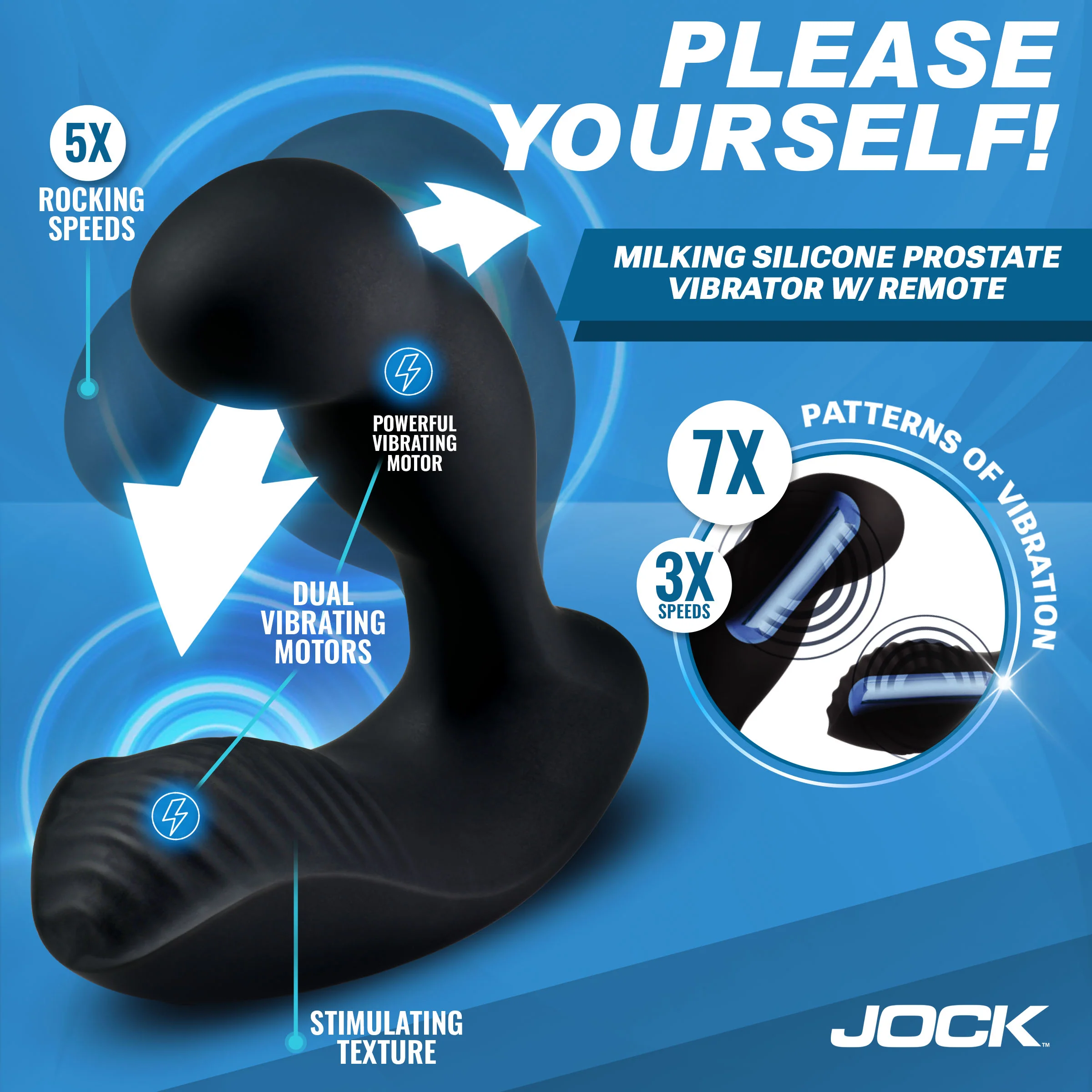 P-Force Milking Silicone Prostate Vibrator w/ Remote - Image 3