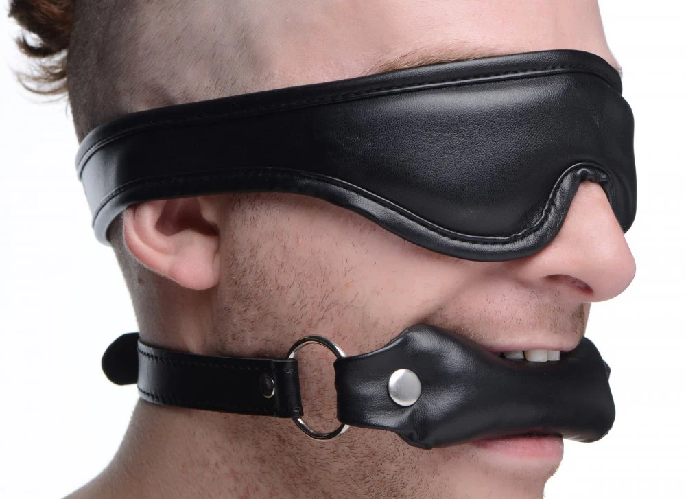 Padded Blindfold and Gag Set - Image 2