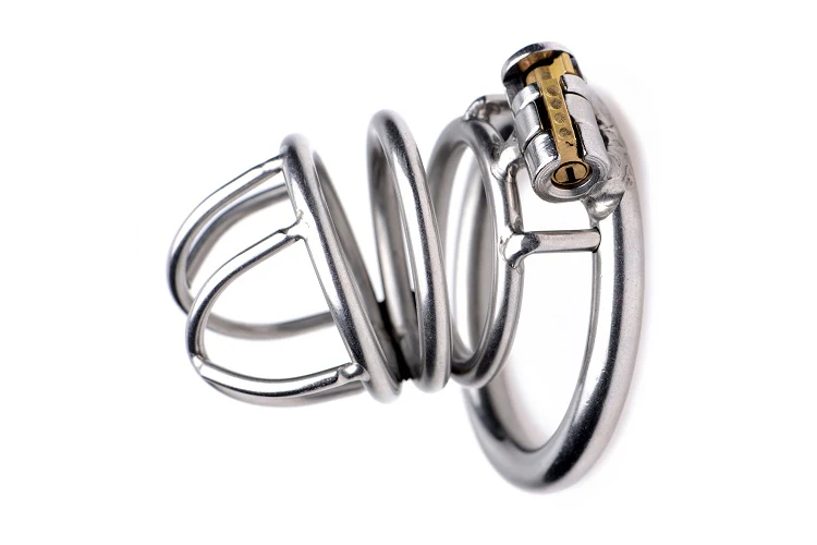 Pen Deluxe Stainless Steel Locking Chastity Cage - Image 2