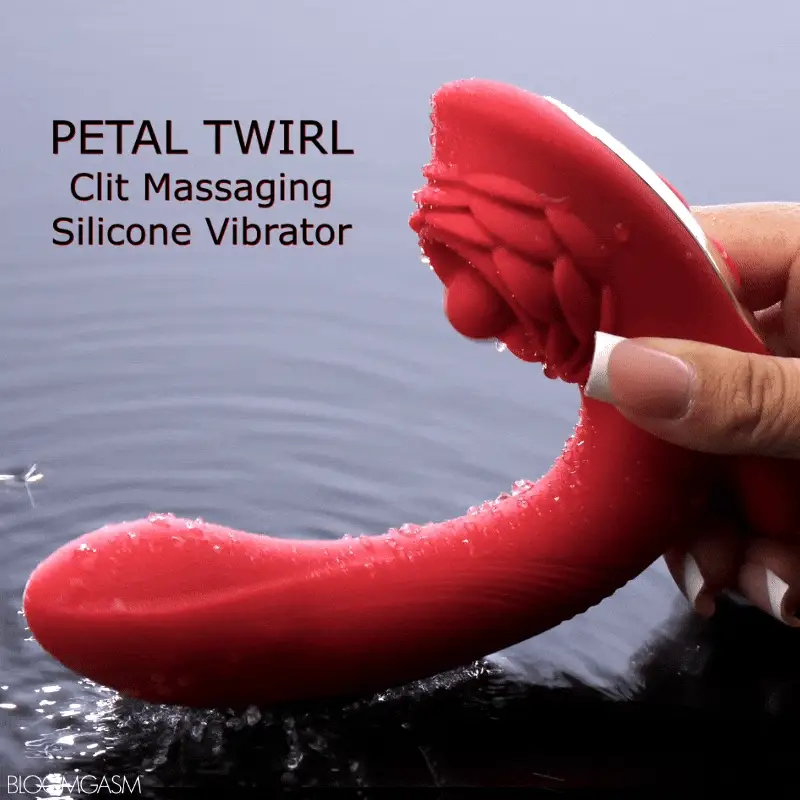 Petal Twirl Clit Massaging Silicone Vibrator - Image 2