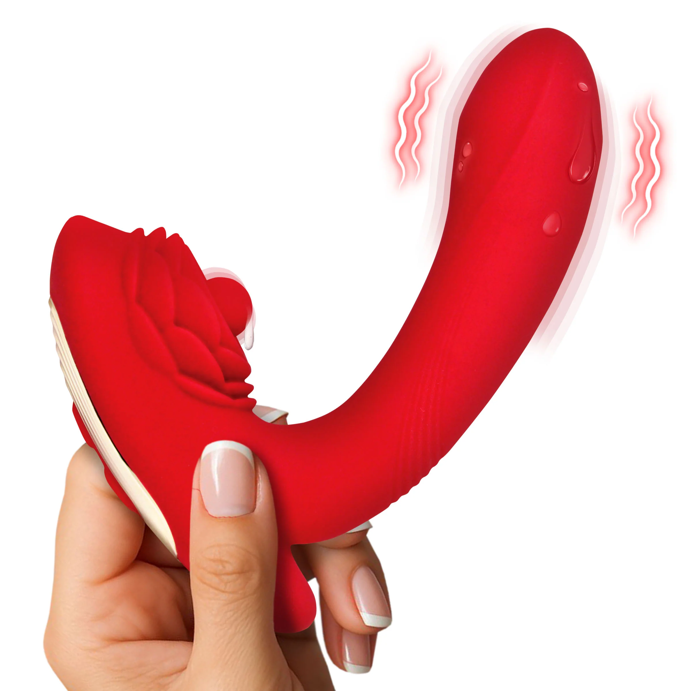 Petal Twirl Clit Massaging Silicone Vibrator - Image 7