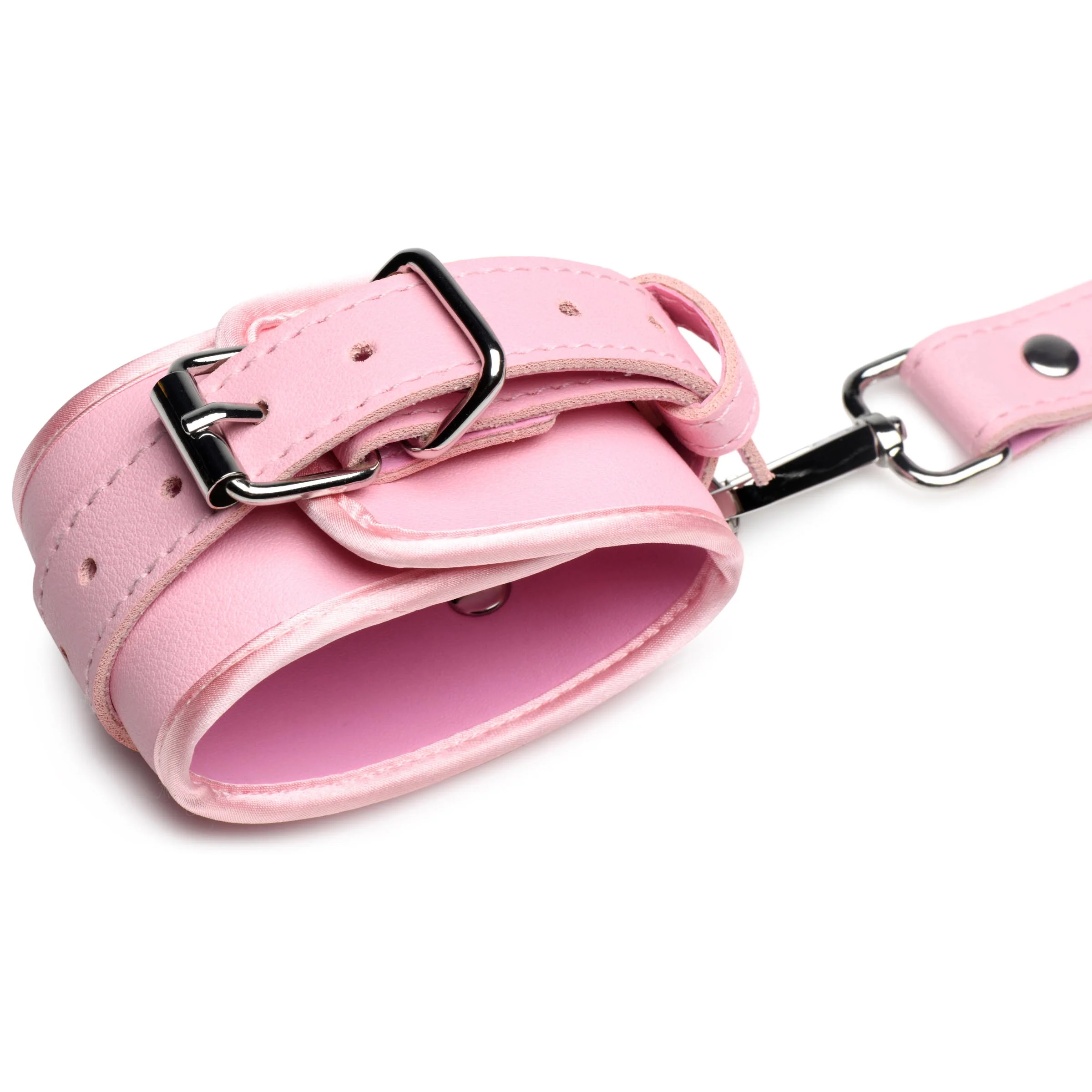 Pink Bondage Thigh Harness with Bows - Image 9