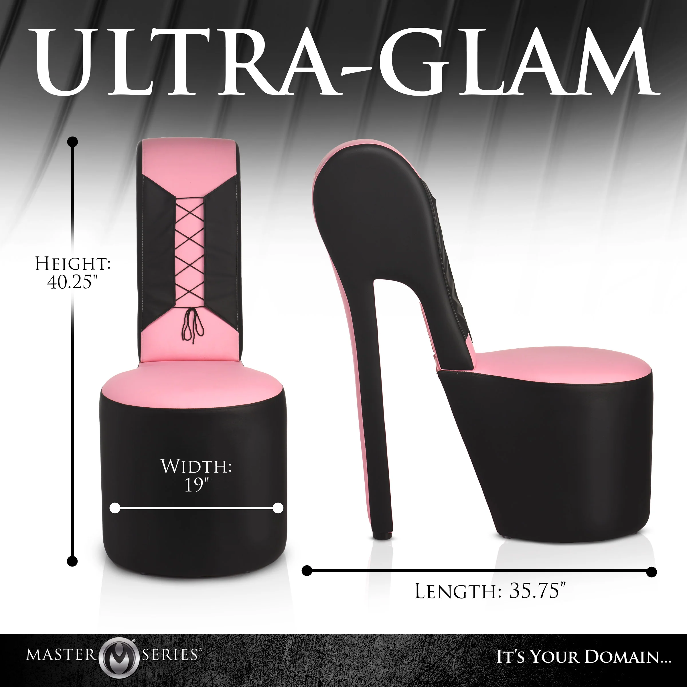 Pink Stiletto Corset Throne Chair - Image 5