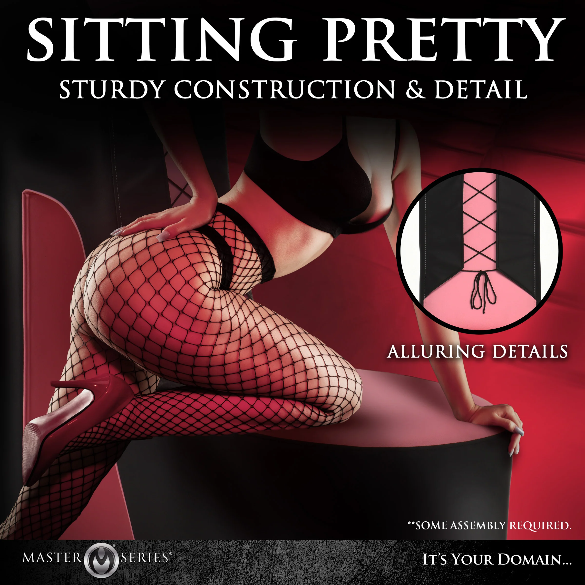Pink Stiletto Corset Throne Chair - Image 7