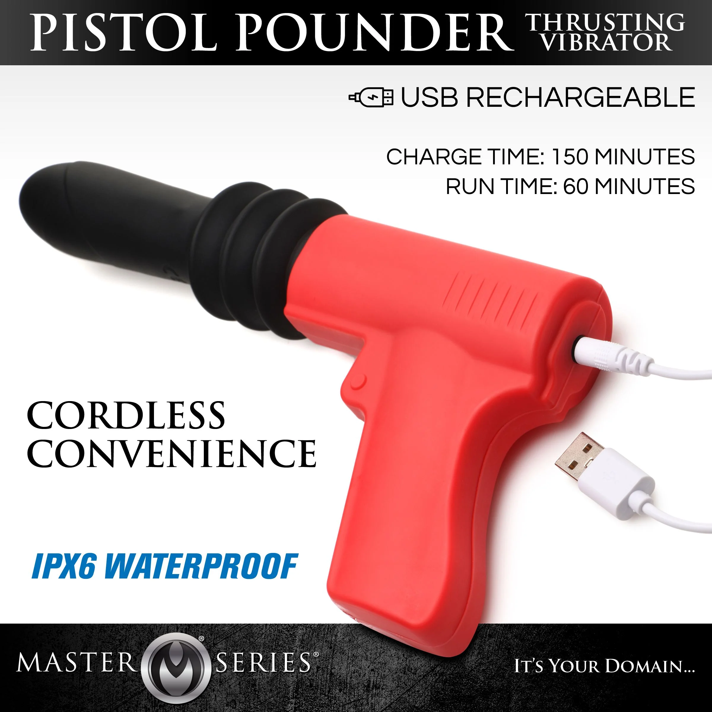 Pistola Pounder Thrusting Vibrator - Image 6