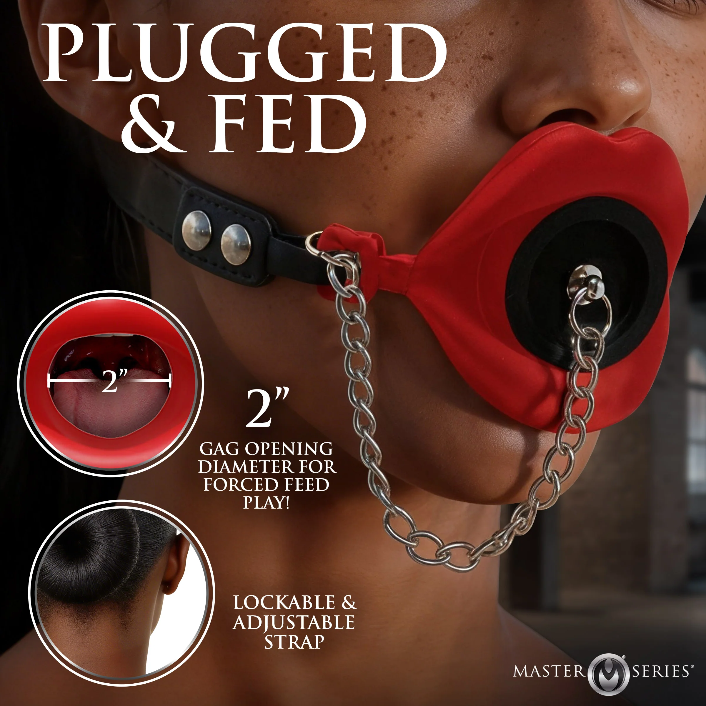 Plugged Silicone Feeding Gag - Image 4