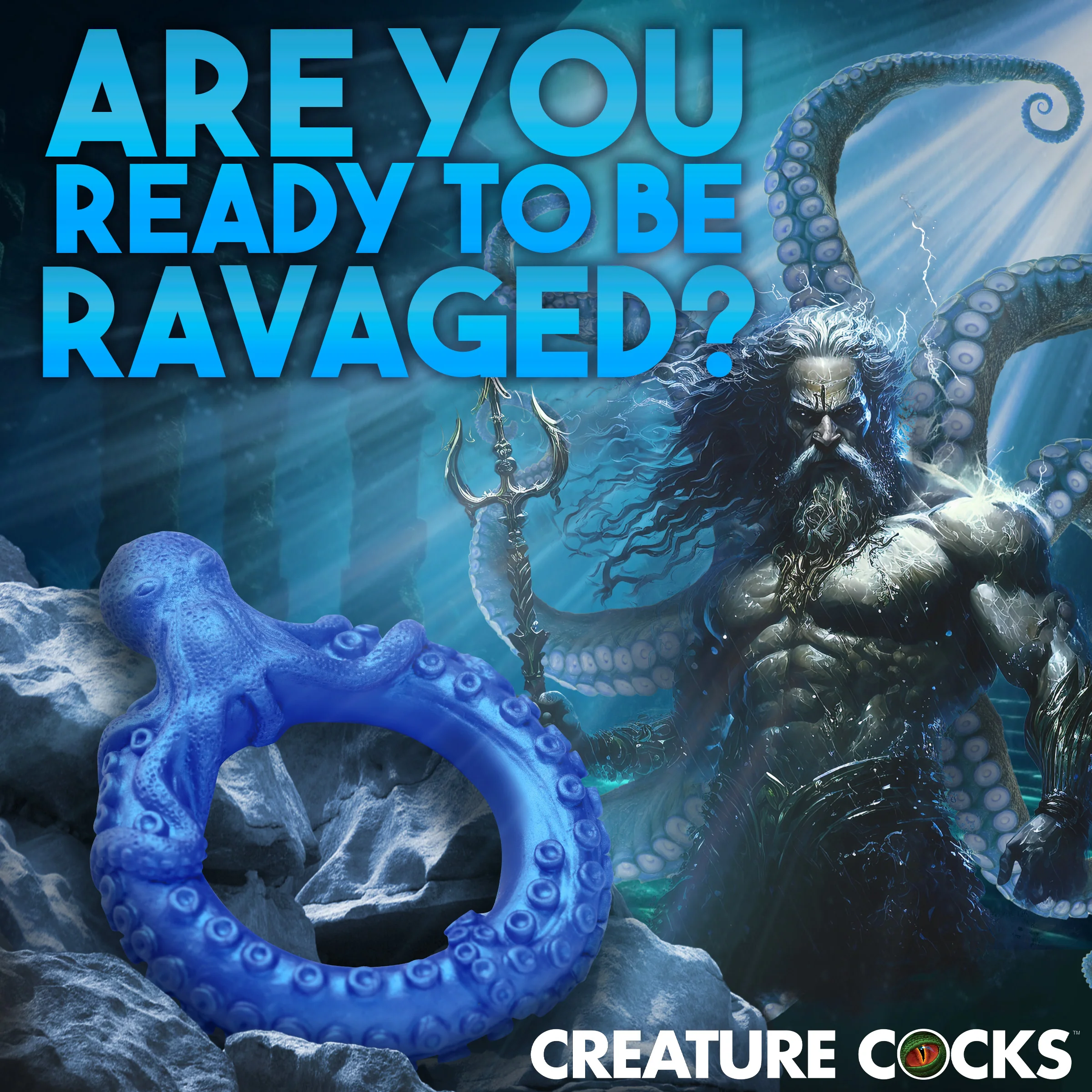 Poseidon's Octo-Ring Silicone Cock Ring - Image 3