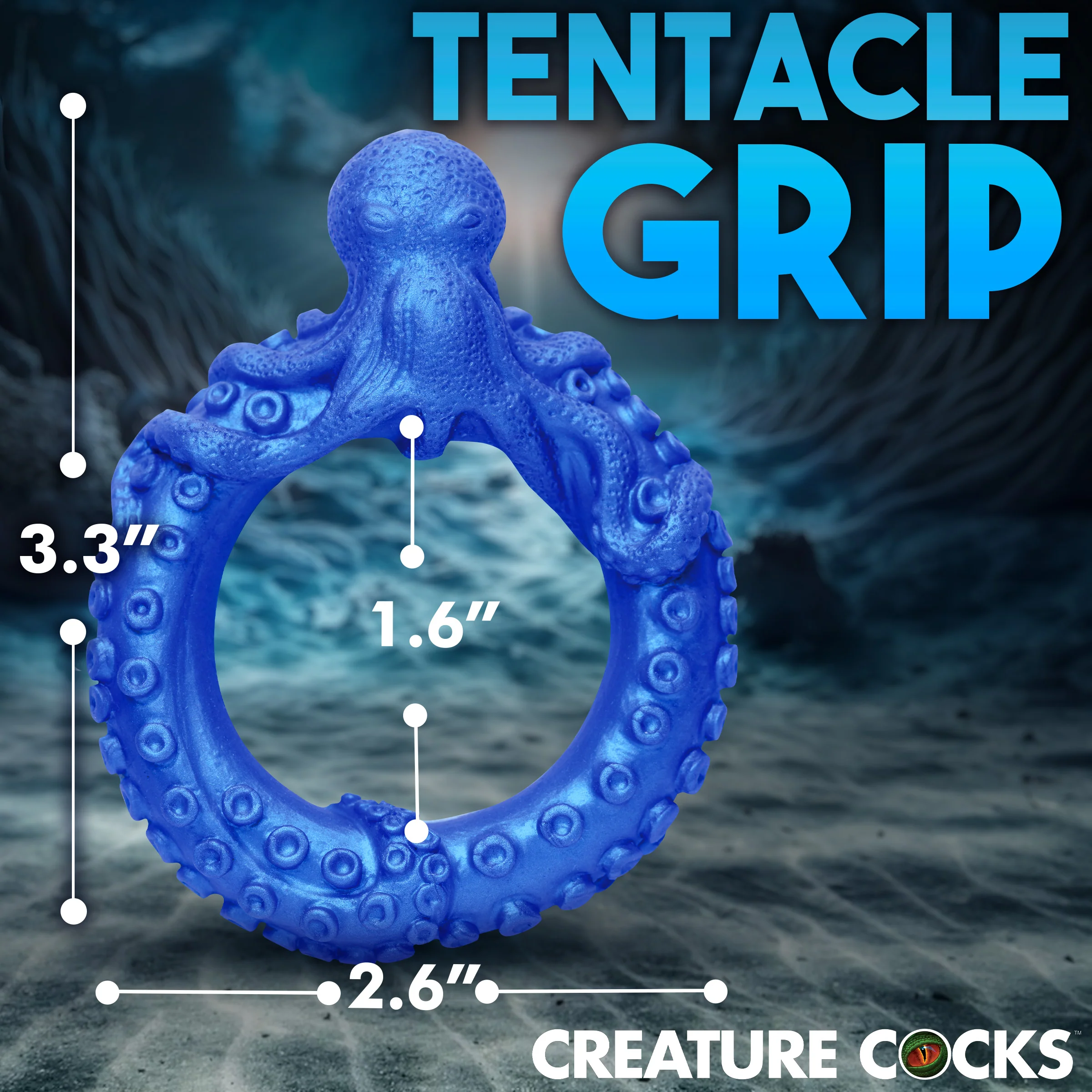 Poseidon's Octo-Ring Silicone Cock Ring - Image 4