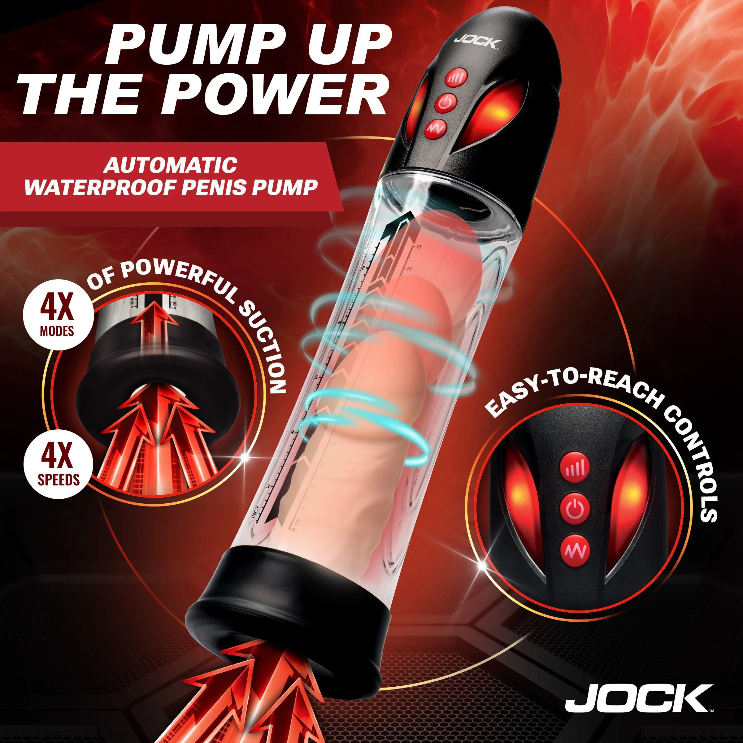 Power Up Automatic Waterproof Penis Pump - Image 3