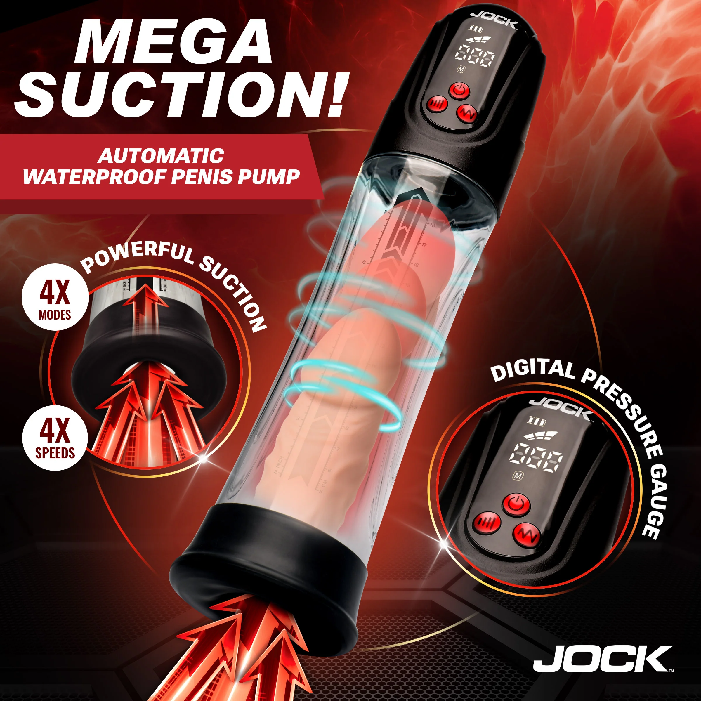 Power Up Digital Automatic Waterproof Penis Pump - Image 3