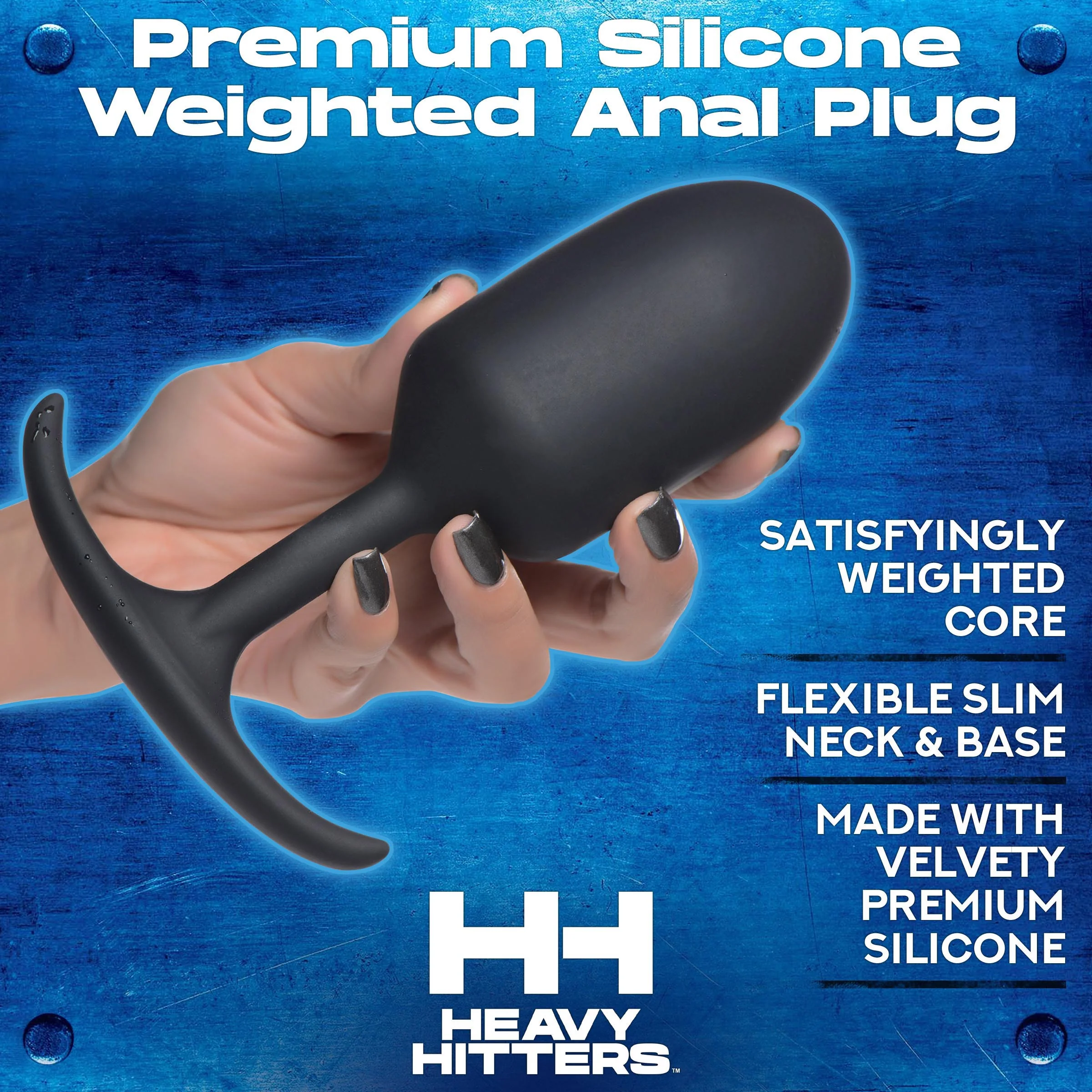 Premium Silicone Weighted Anal Plug - Image 2