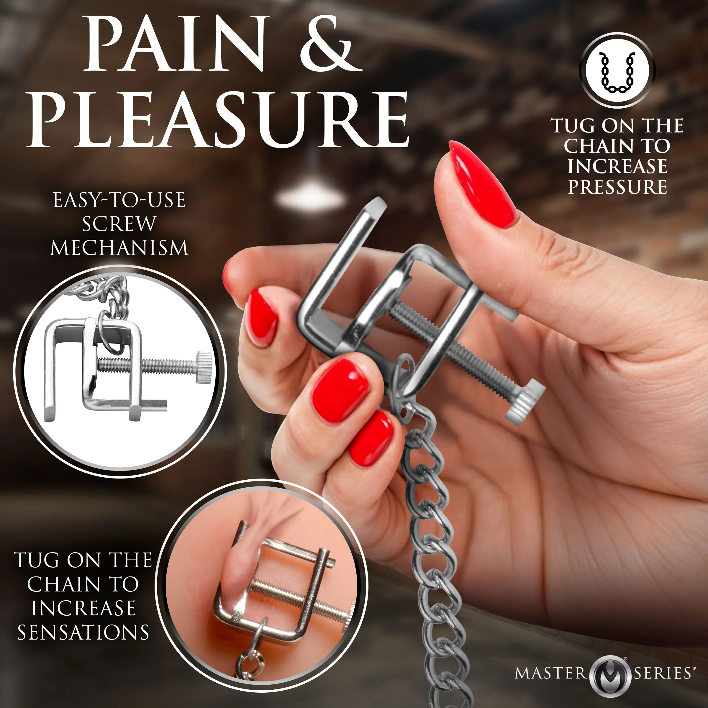 Pressure Vice Metal Nipple Clamps - Image 2