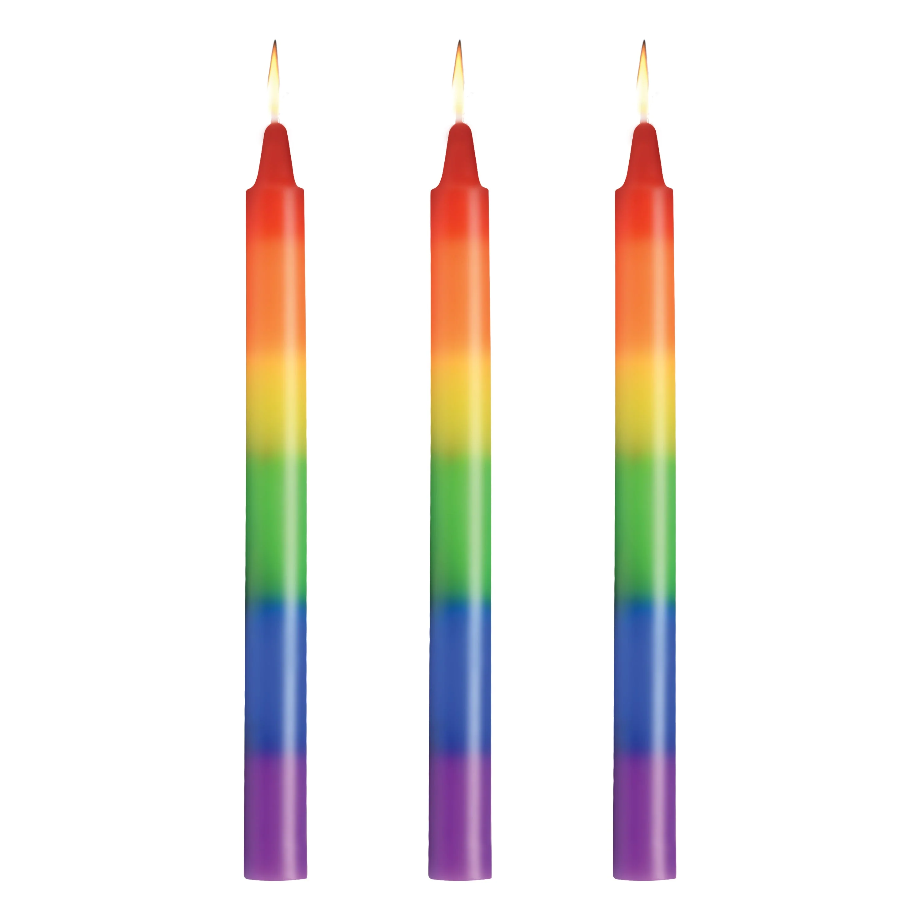 Pride Candles Rainbow Drip Candle Set of 3 - Image 5