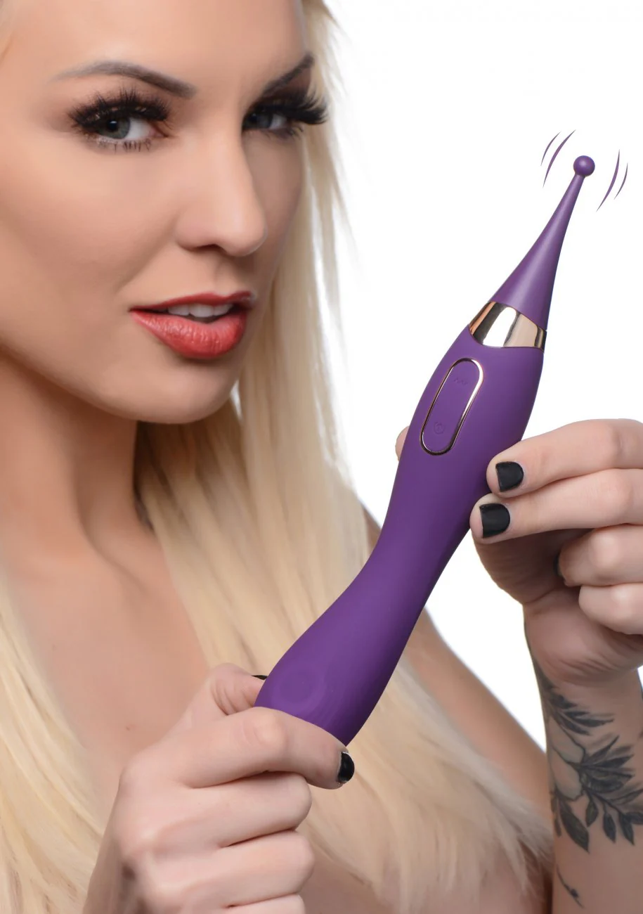 Pulsing G-spot Pinpoint Silicone Vibrator with Attachments - Image 3