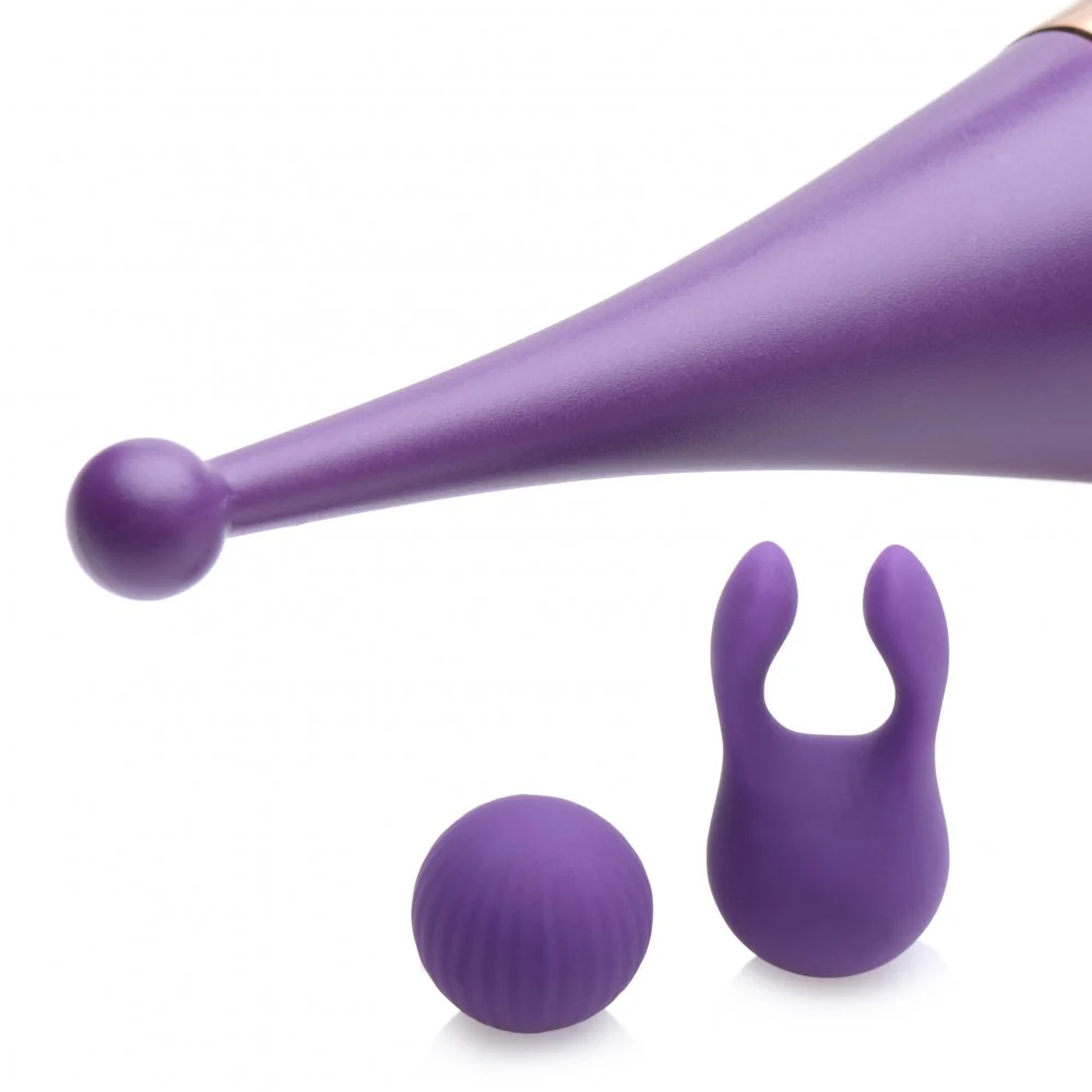 Pulsing G-spot Pinpoint Silicone Vibrator with Attachments - Image 5