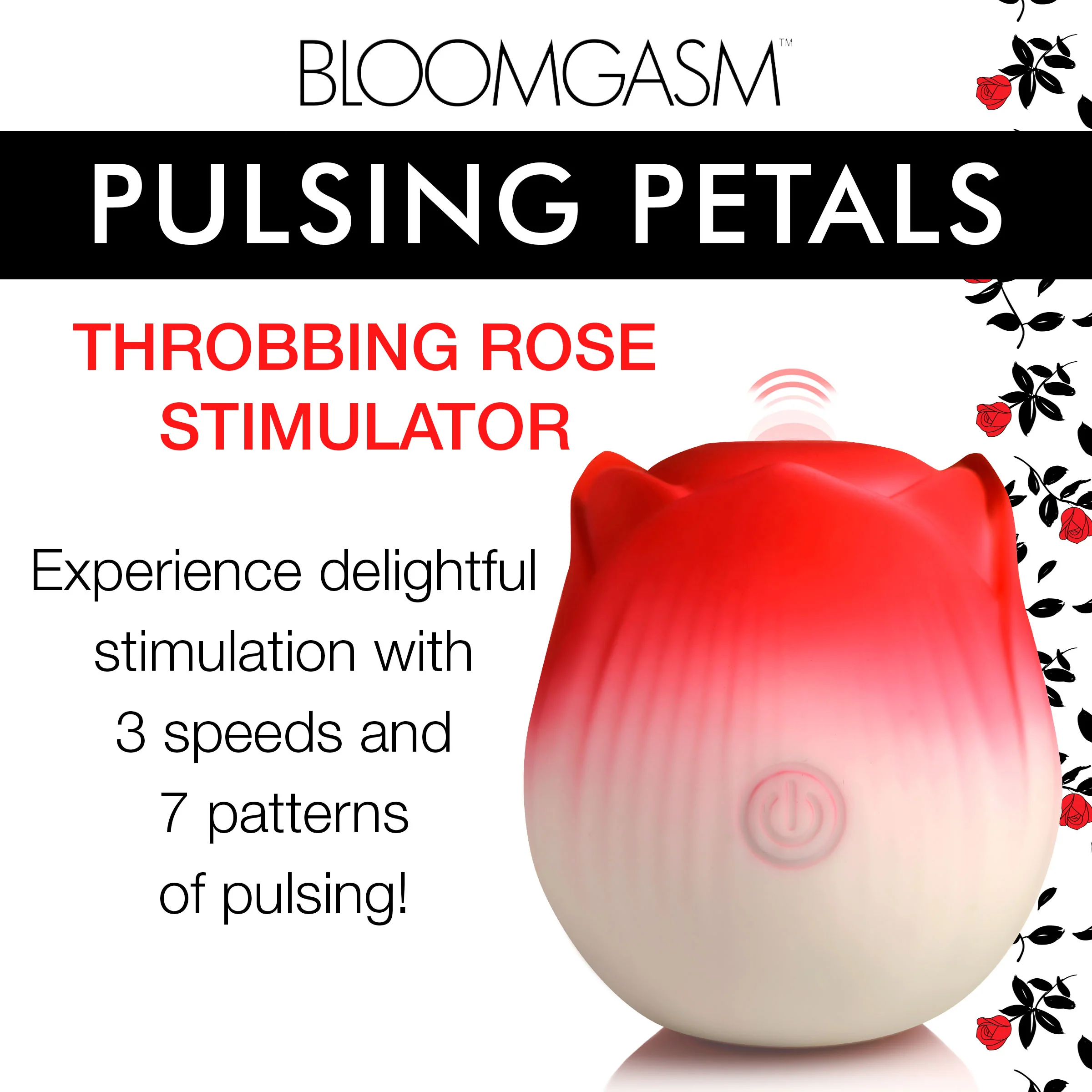 Pulsing Petals Throbbing Rose Clit Stimulator - Image 3
