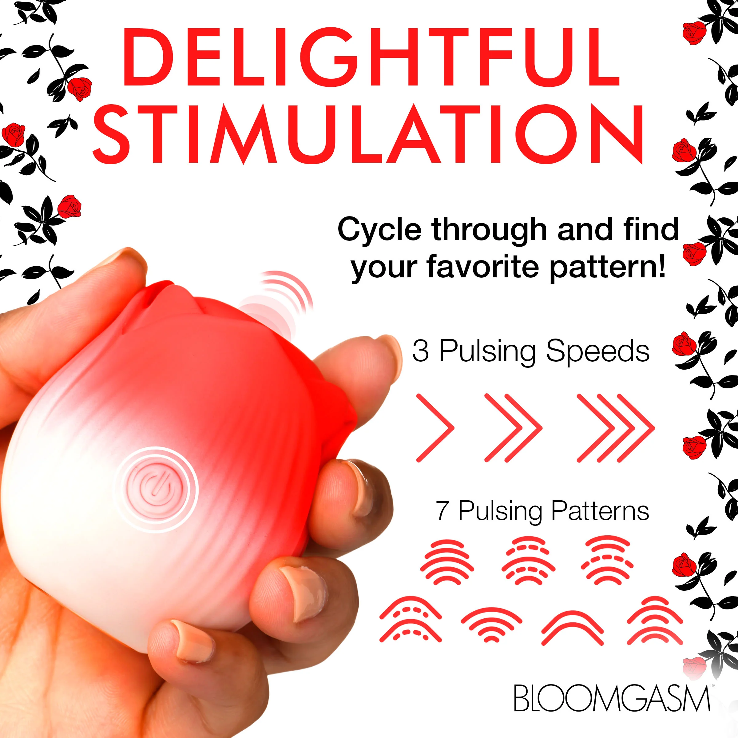 Pulsing Petals Throbbing Rose Clit Stimulator - Image 7