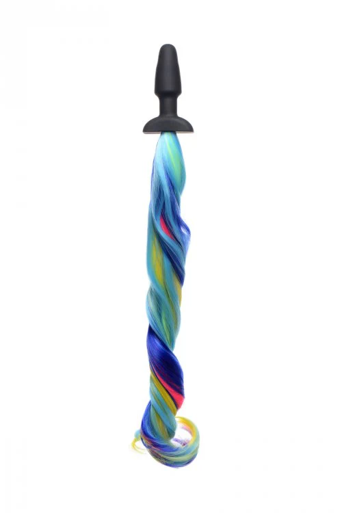Rainbow Pony Tail Anal Plug - Image 3