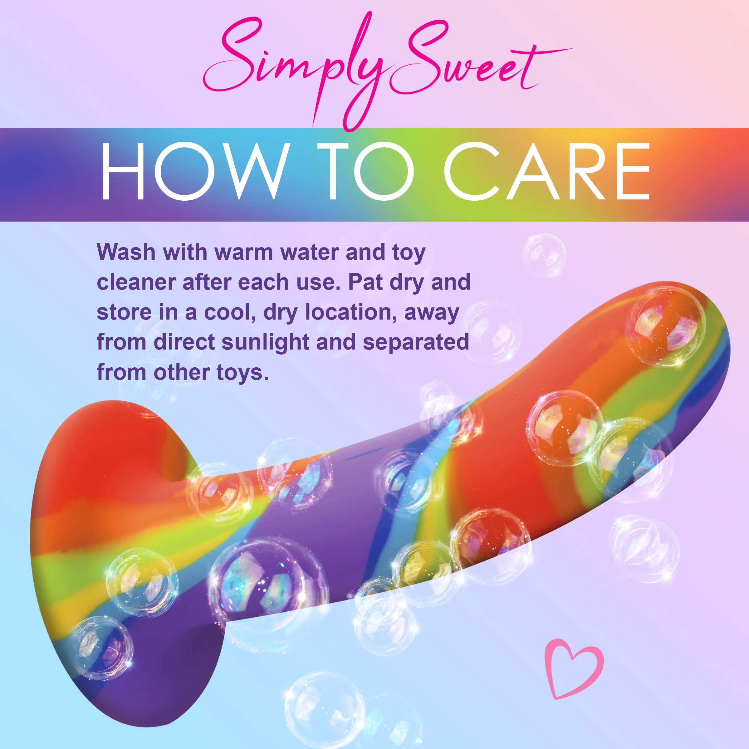 Rainbow Silicone Dildo - Image 7