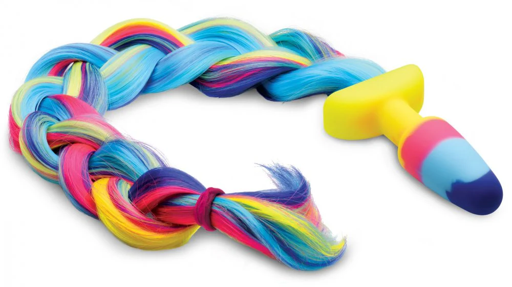 Rainbow Unicorn Tail Anal Plug - Image 4