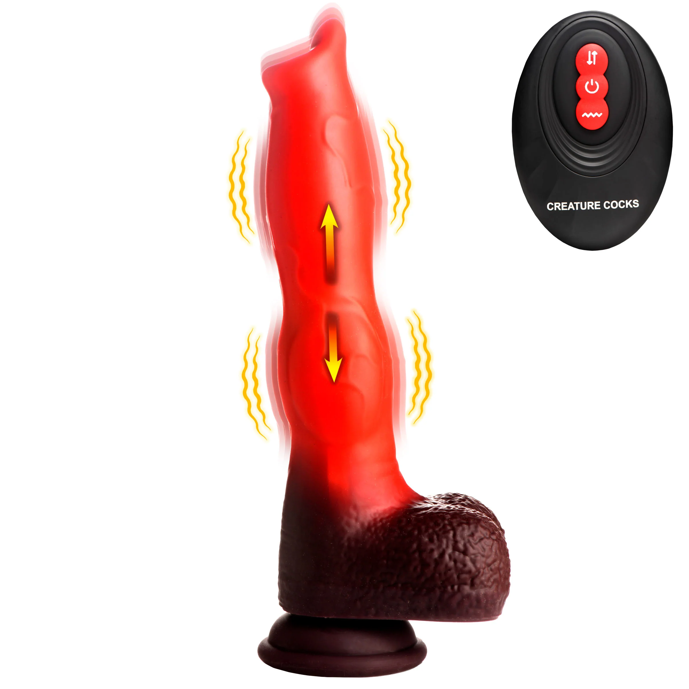 Ramming Hound Thrusting & Vibrating Silicone Dildo - Image 10