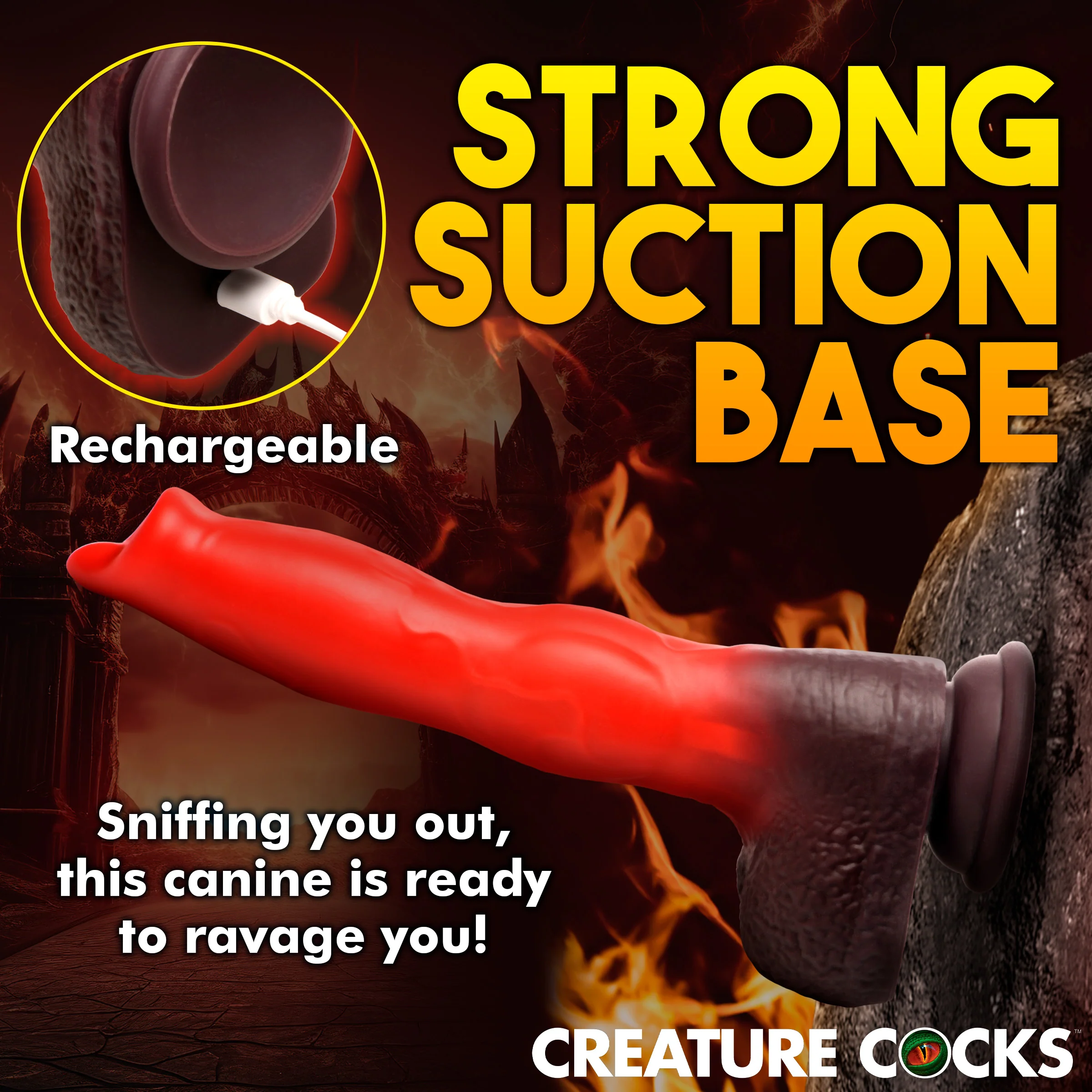 Ramming Hound Thrusting & Vibrating Silicone Dildo - Image 4