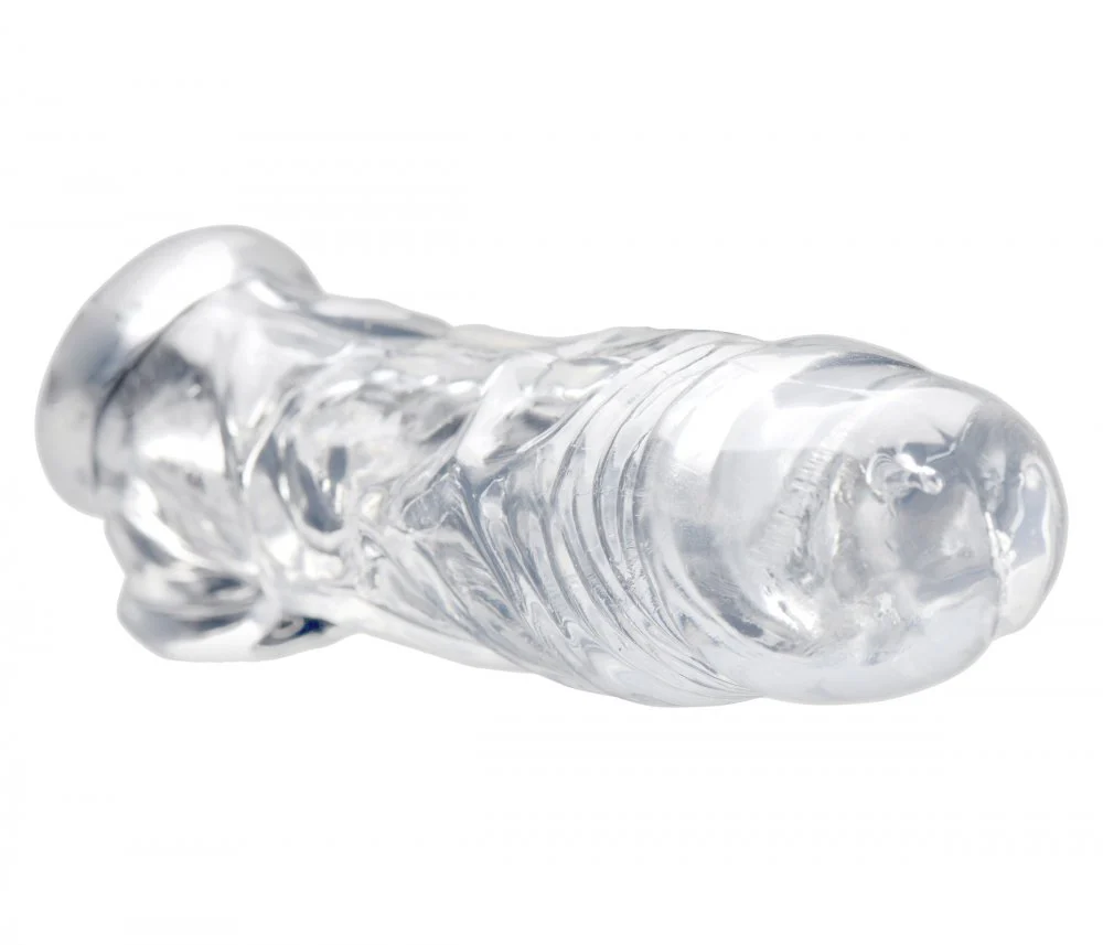 Realistic Clear Penis Enhancer and Ball Stretcher - Image 2