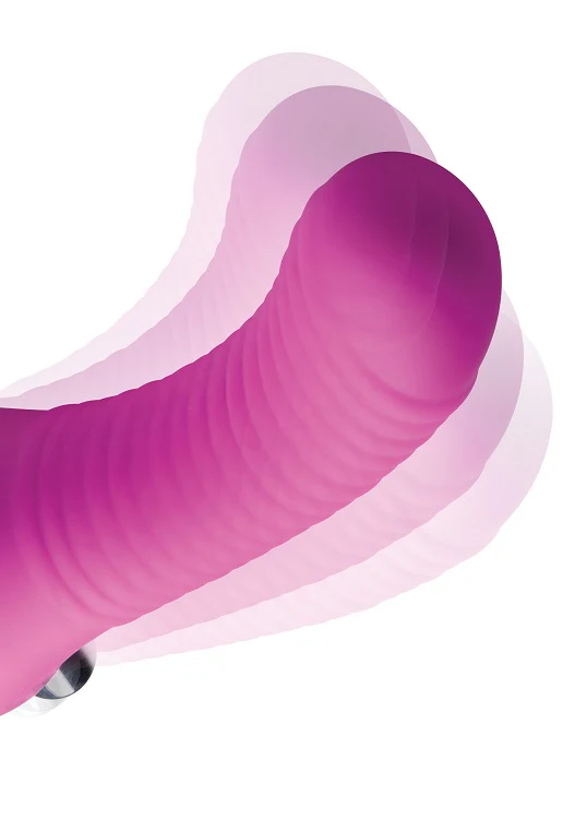 Regal Rider Vibrating Silicone Strapless Strap On Triple G Dildo - Image 2