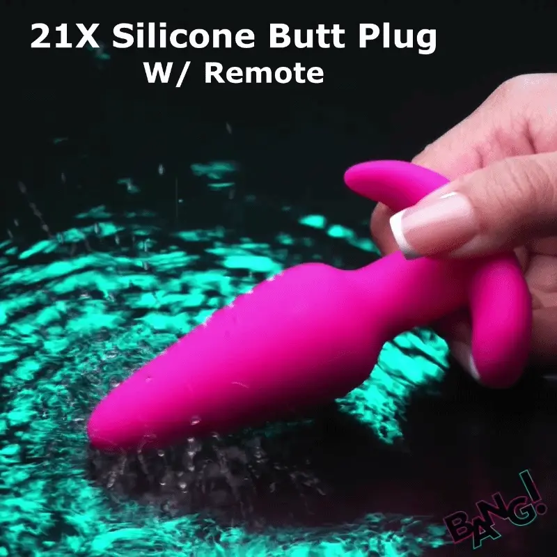 Remote Control 21X Vibrating Silicone Butt Plug - Image 2