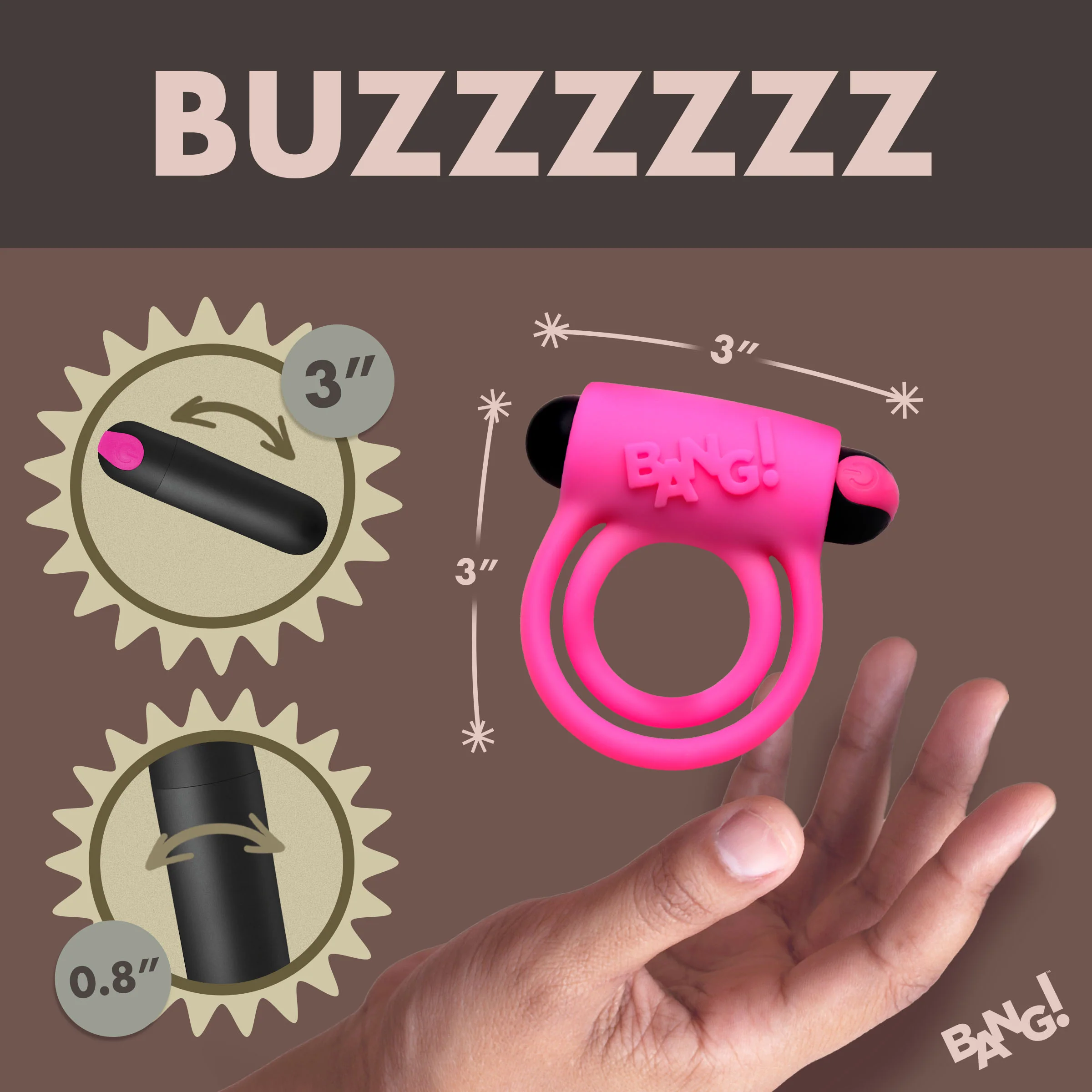 Remote Control 28X Vibrating Cock Ring and Bullet - Image 4