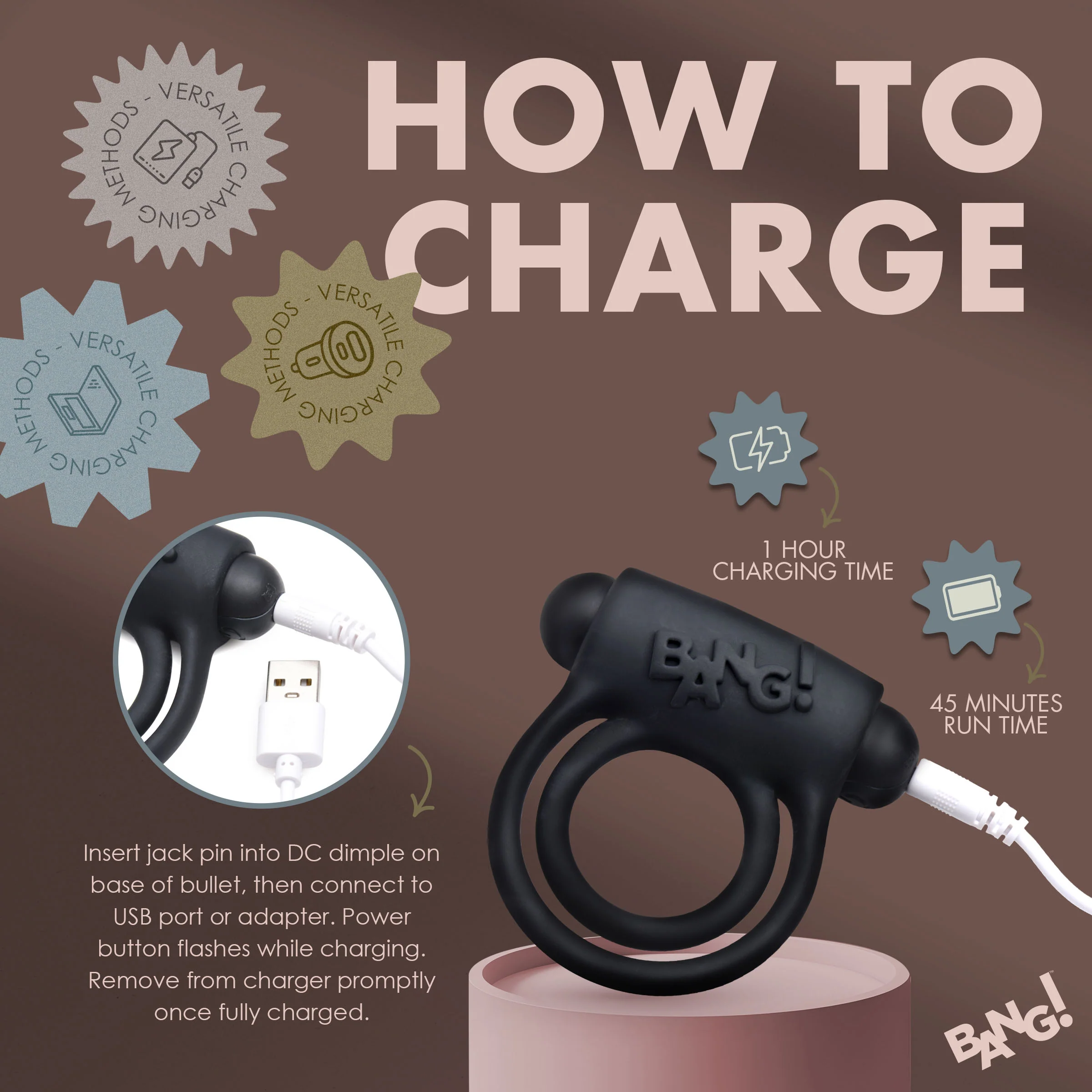 Remote Control 28X Vibrating Cock Ring and Bullet - Image 6