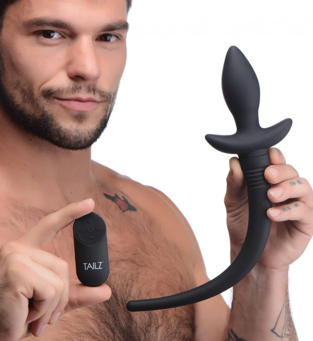 Remote Control Wagging and Vibrating Puppy Tail Anal Plug - Image 3