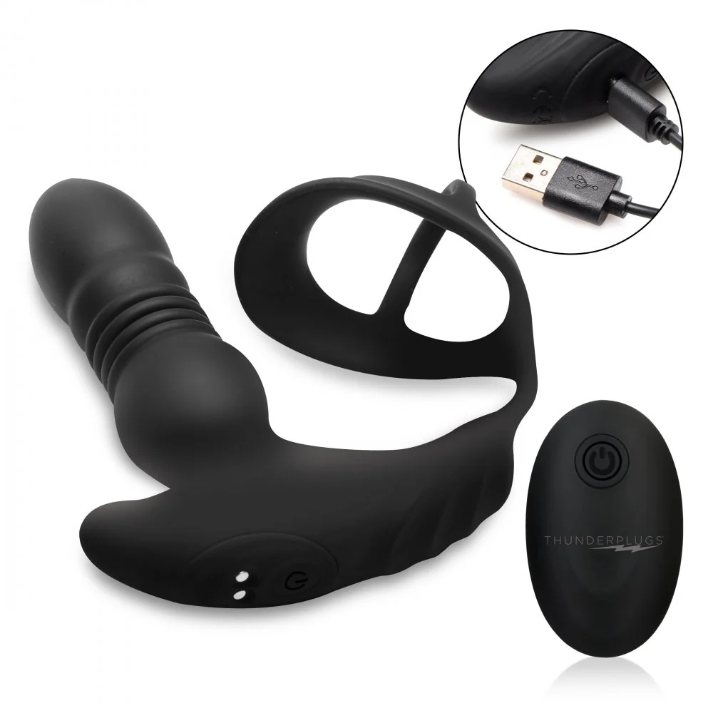 Remote Thrusting Vibrator with C&B Ring - Image 5