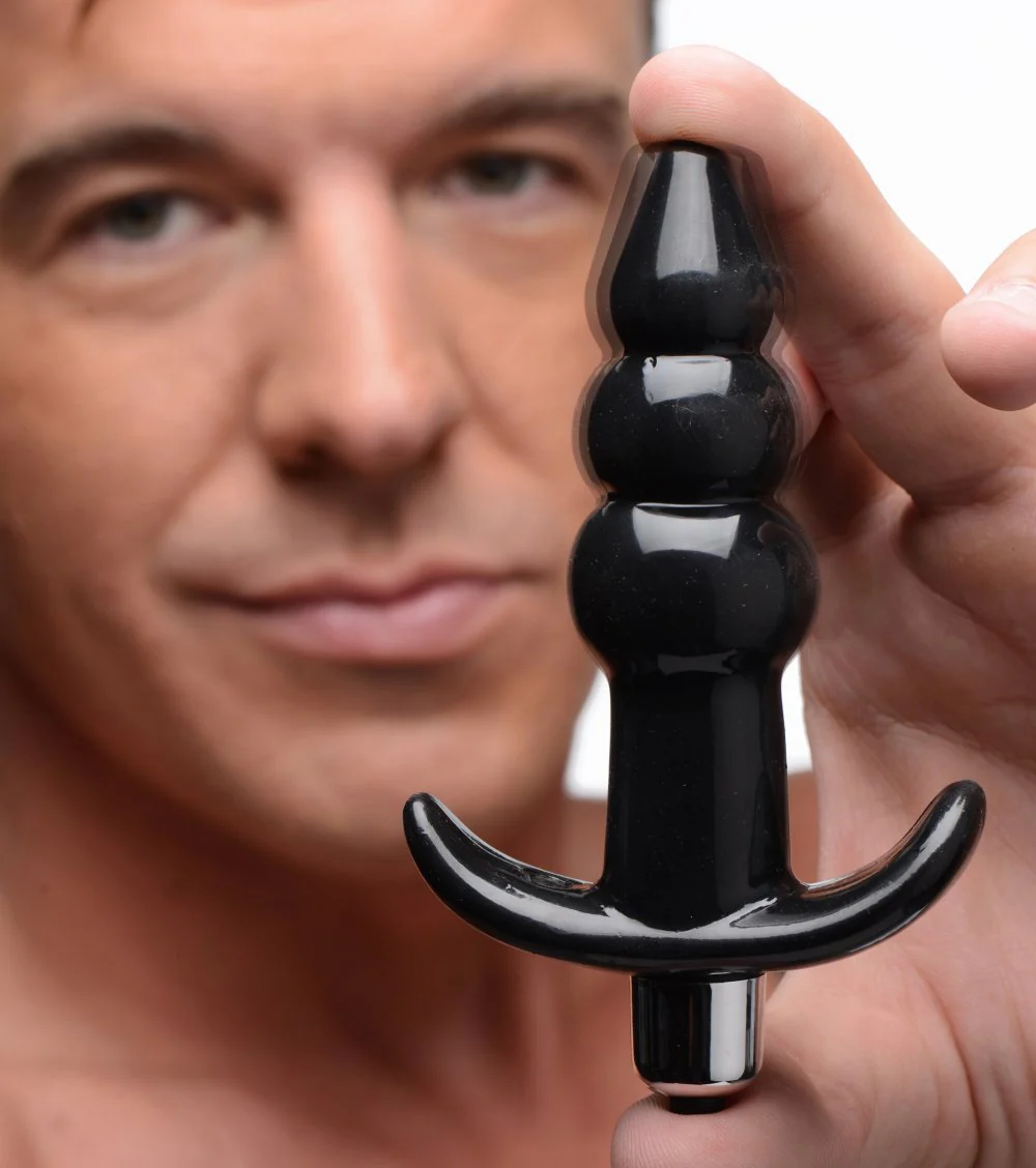 Ribbed Vibrating Butt Plug - Image 3