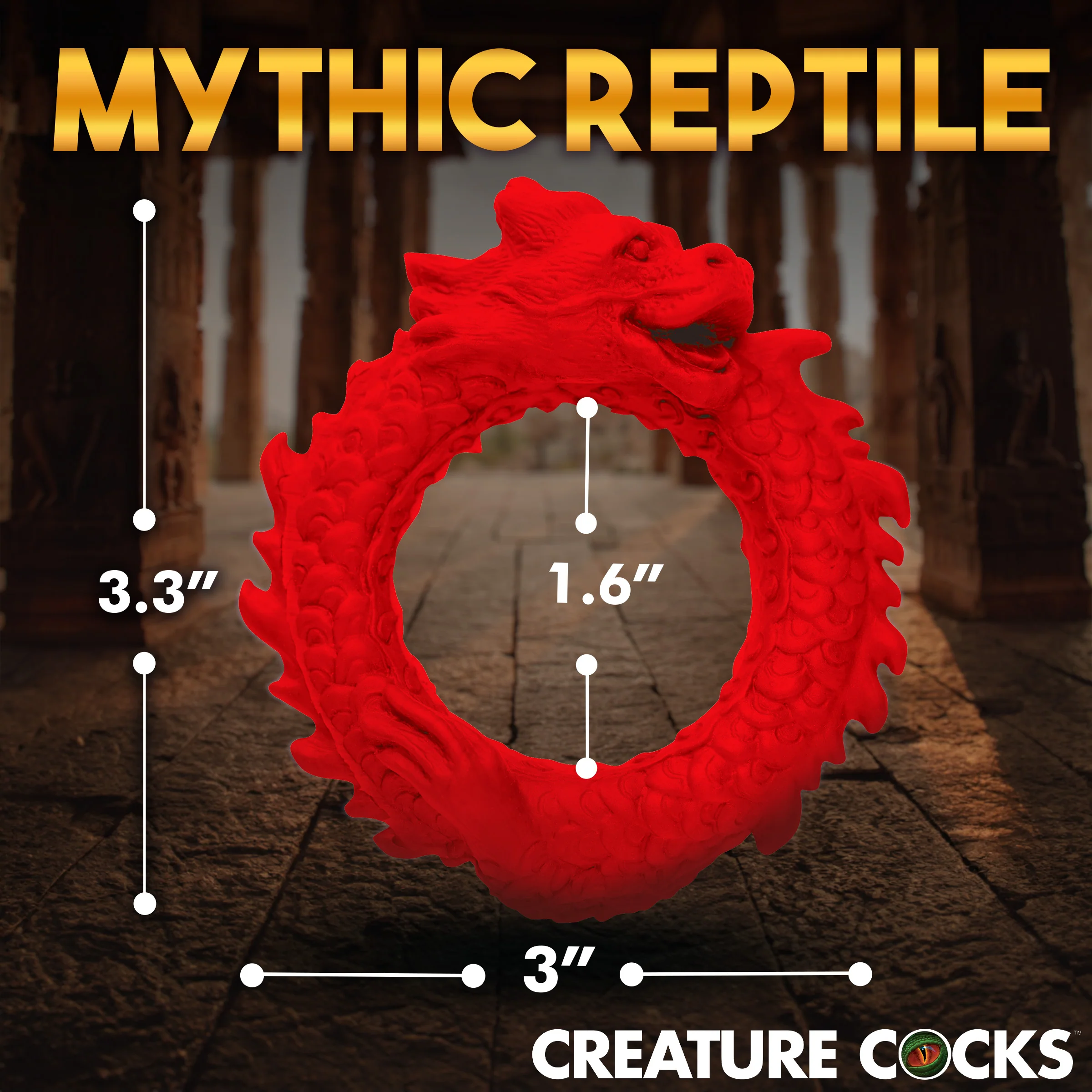 Rise of the Dragon Silicone Cock Ring - Image 4