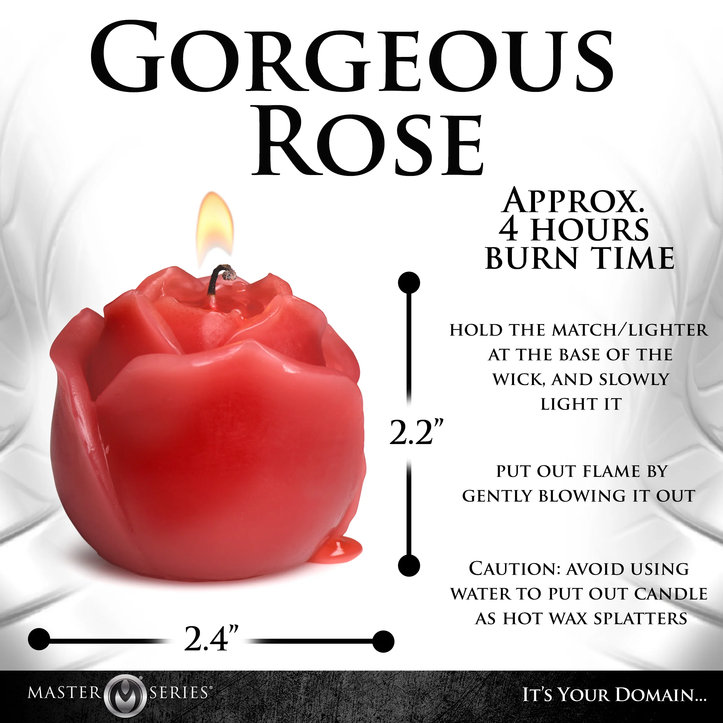 Rose Drip Candle - Image 4