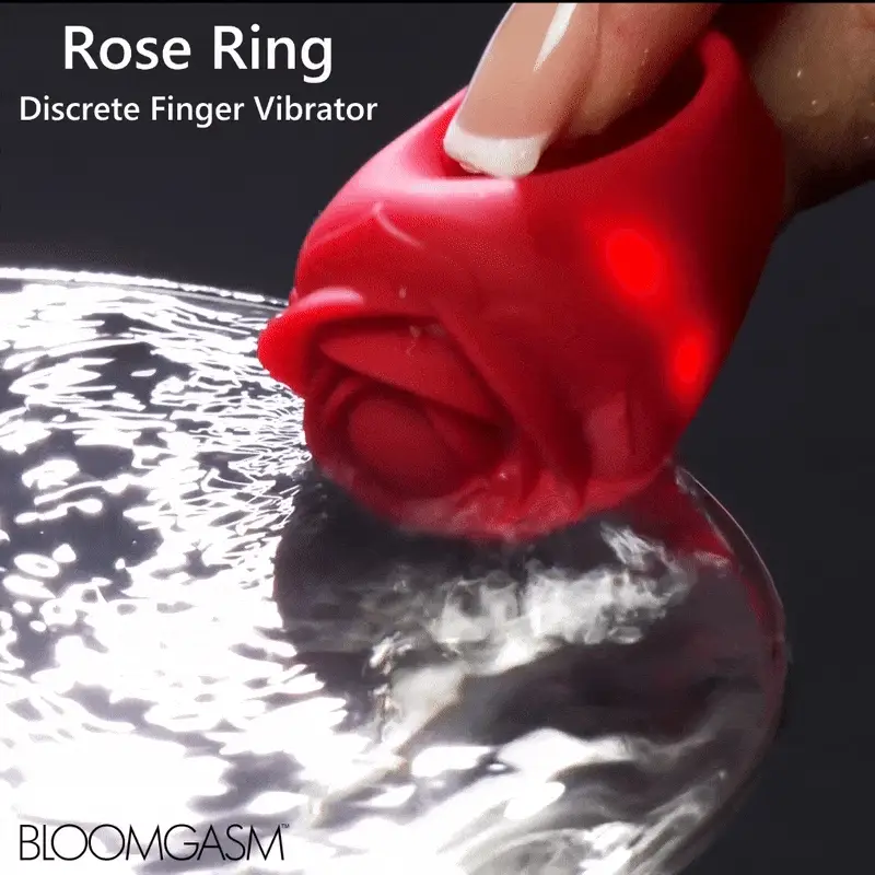 Rose Ring Discreet Finger Vibrator - Image 2