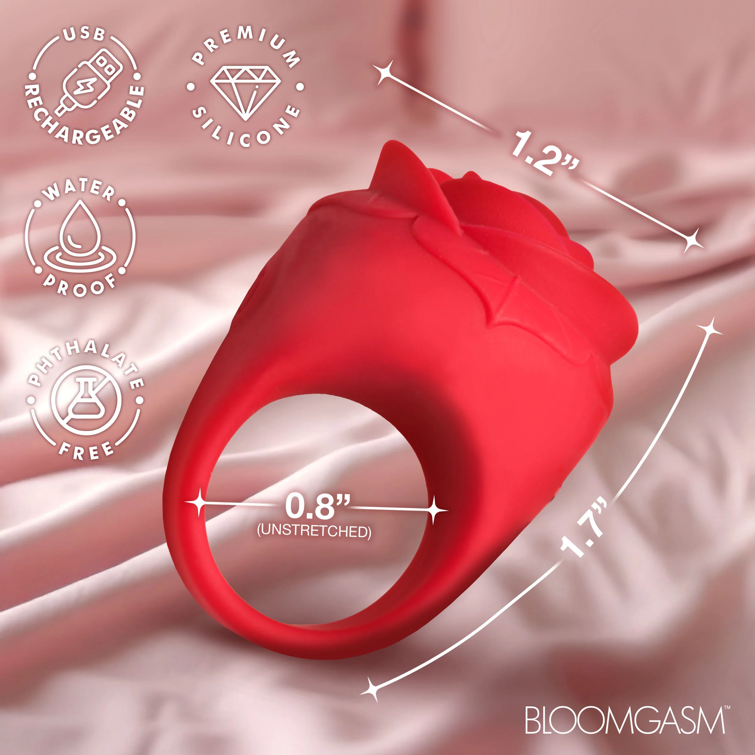 Rose Ring Discreet Finger Vibrator - Image 4