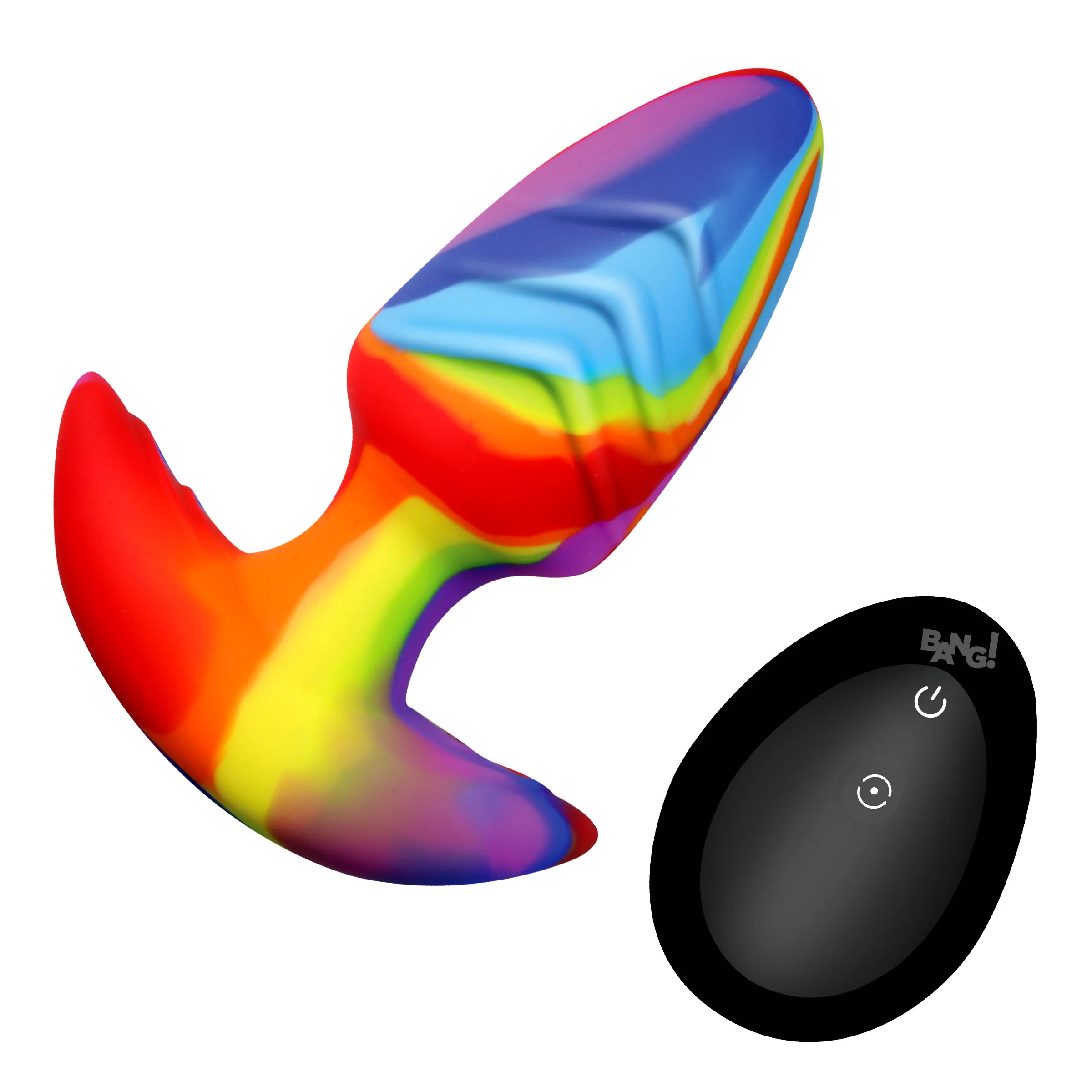 Rotating and Vibrating Silicone Butt Plug - Image 6