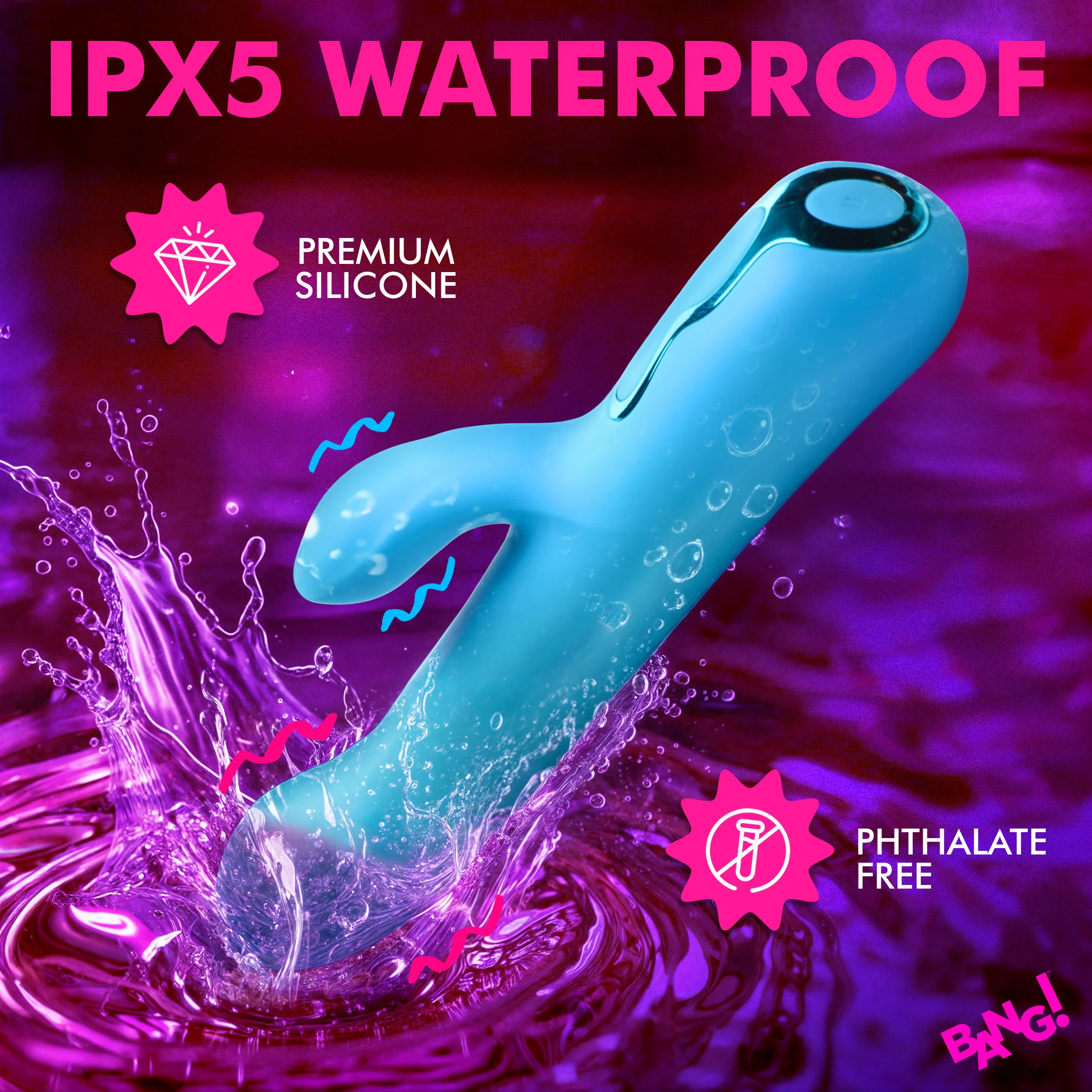 Rotating Beaded Silicone Rabbit Vibrator - Image 5