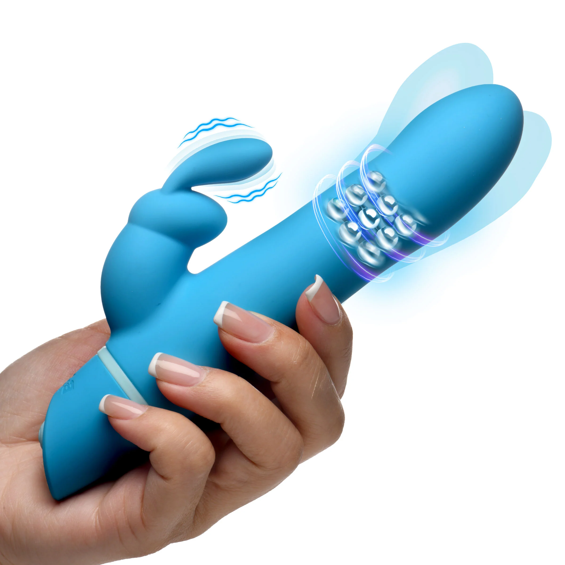 Rotating Beads Silicone Rabbit Vibrator - Image 6