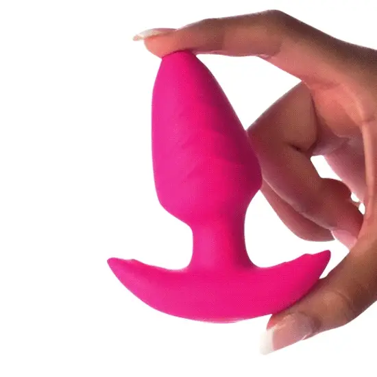 Rotating & Vibrating Silicone Butt Plug w/ Remote - Image 3