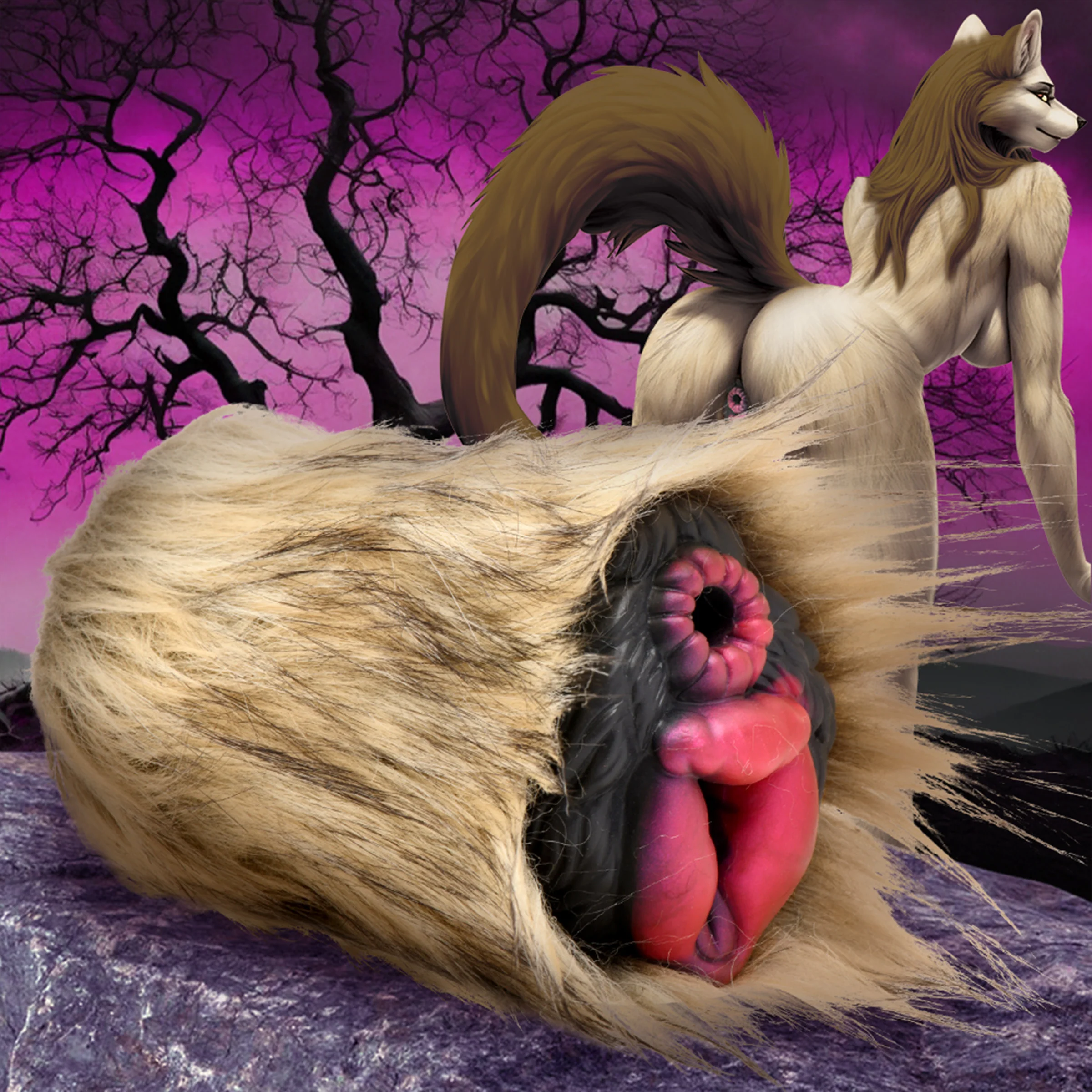 Savage She-Wolf Silicone Stroker - Image 3