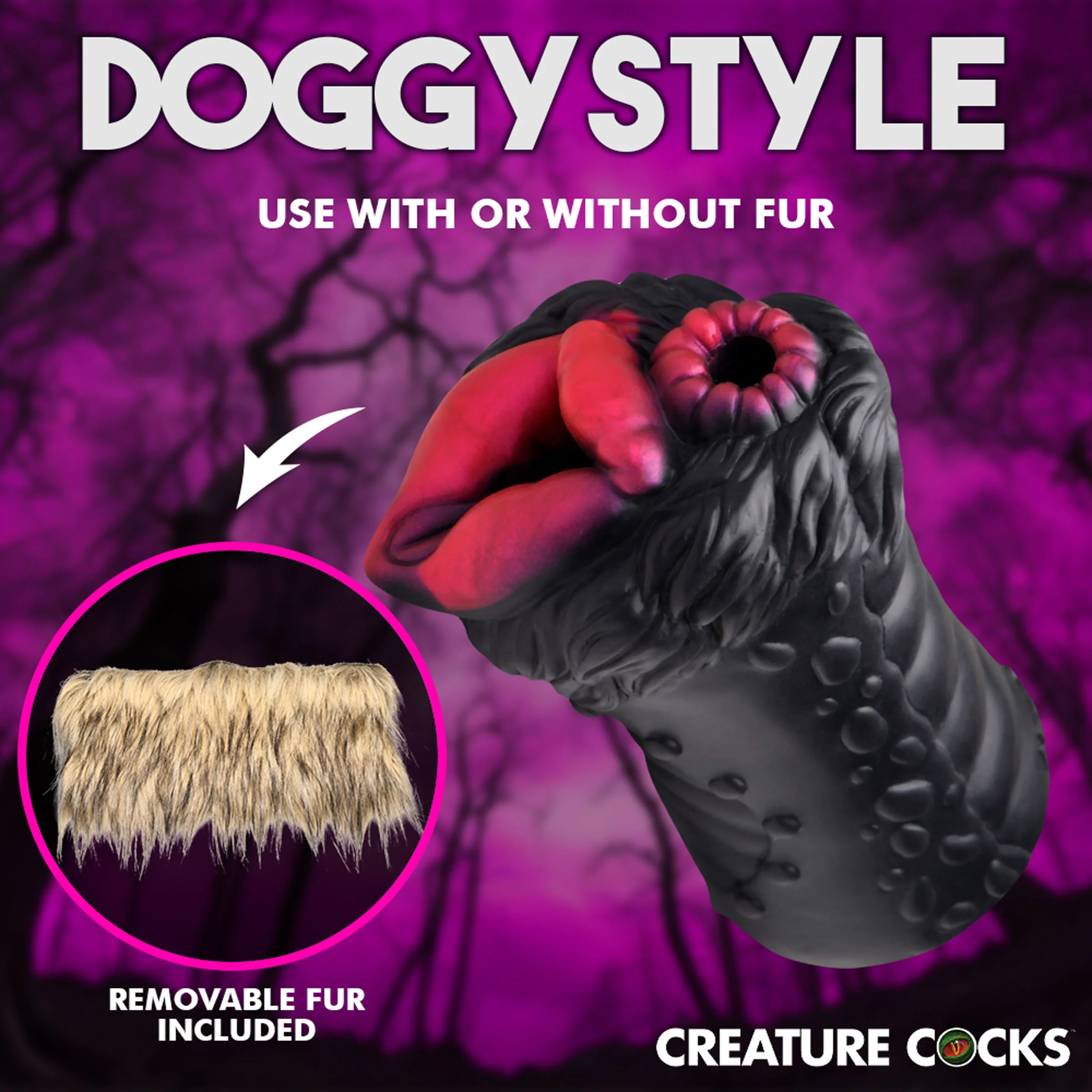 Savage She-Wolf Silicone Stroker - Image 4