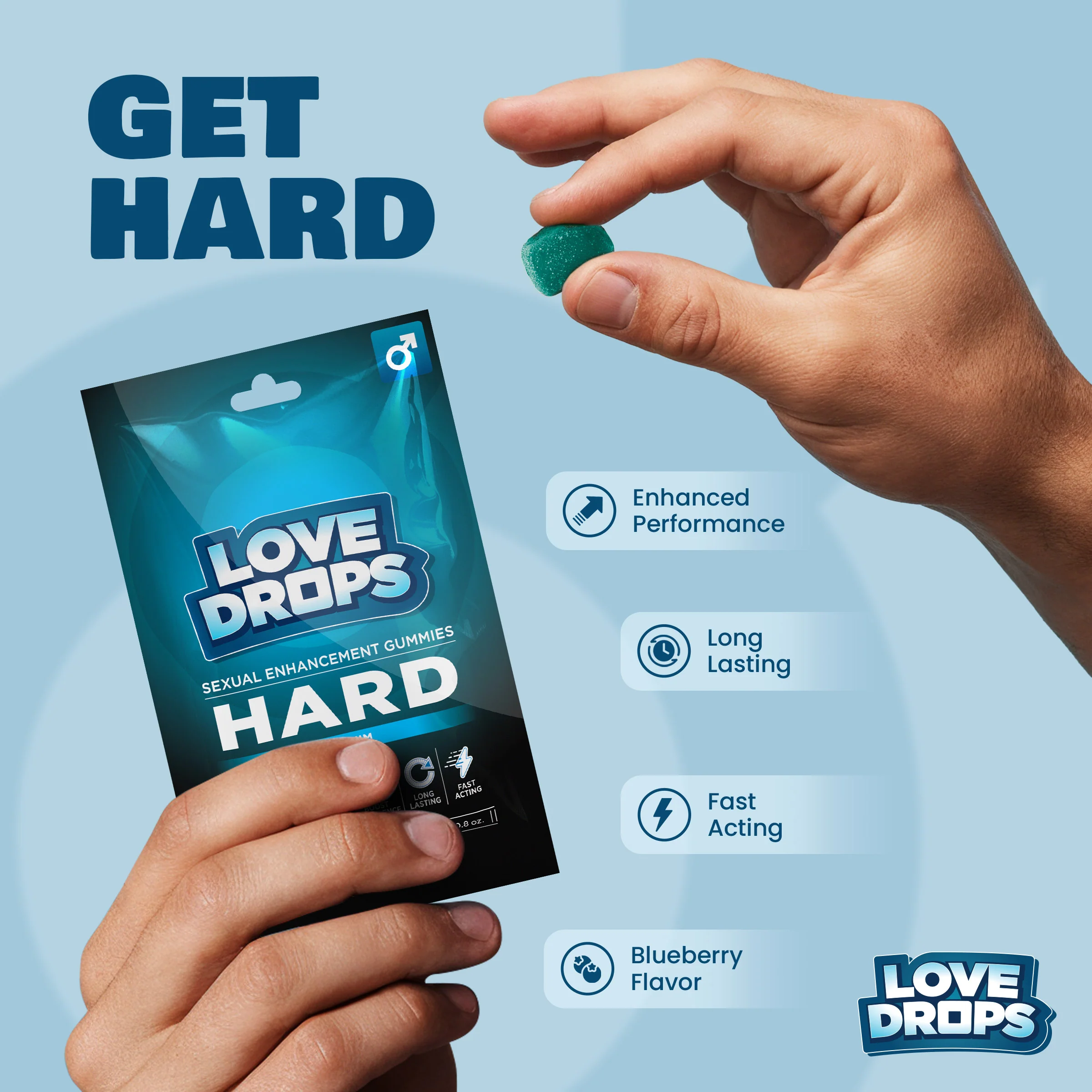 Hard Sexual Enhancement Gummies for Him - Image 2